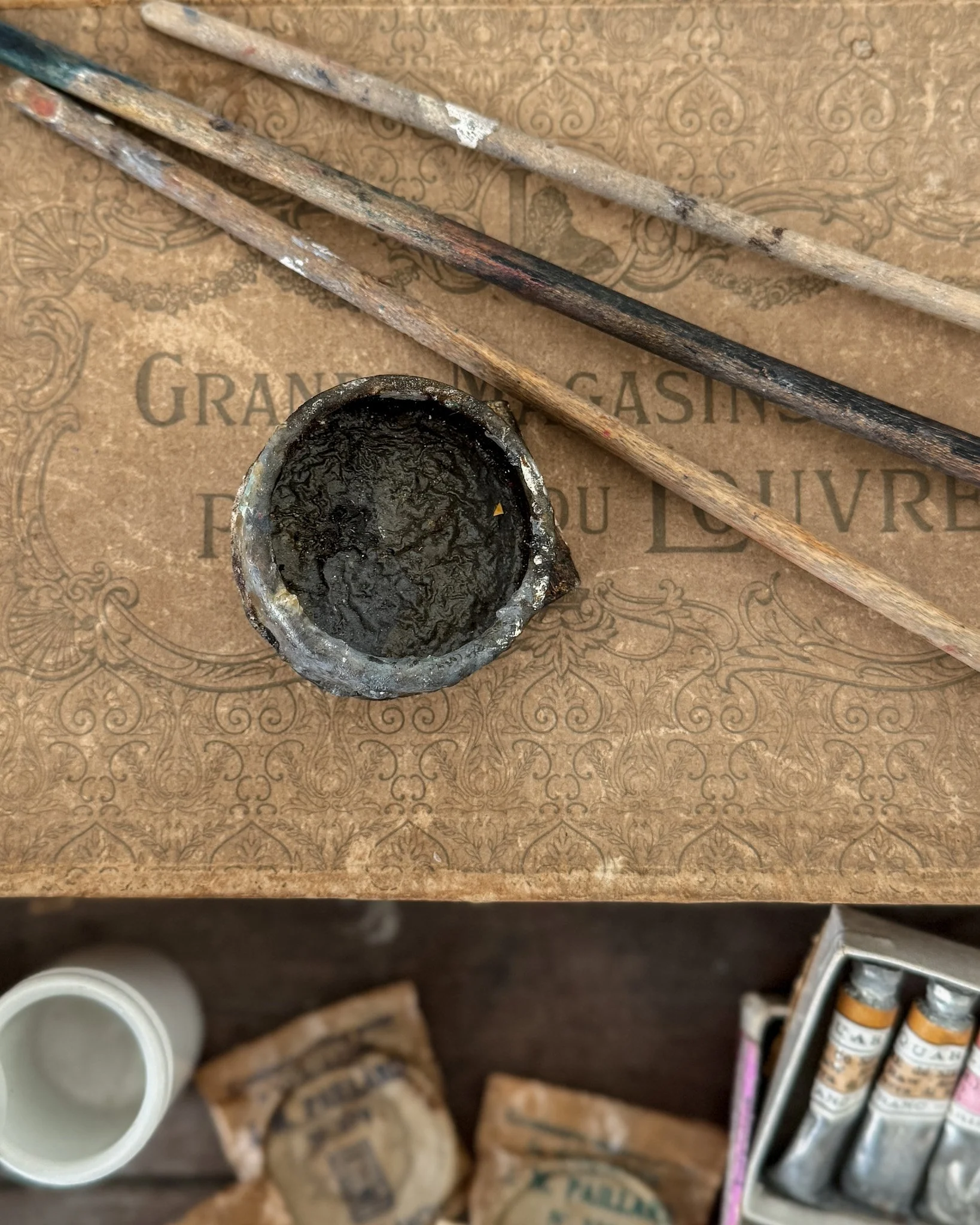 Set of Vintage French Artist Supplies