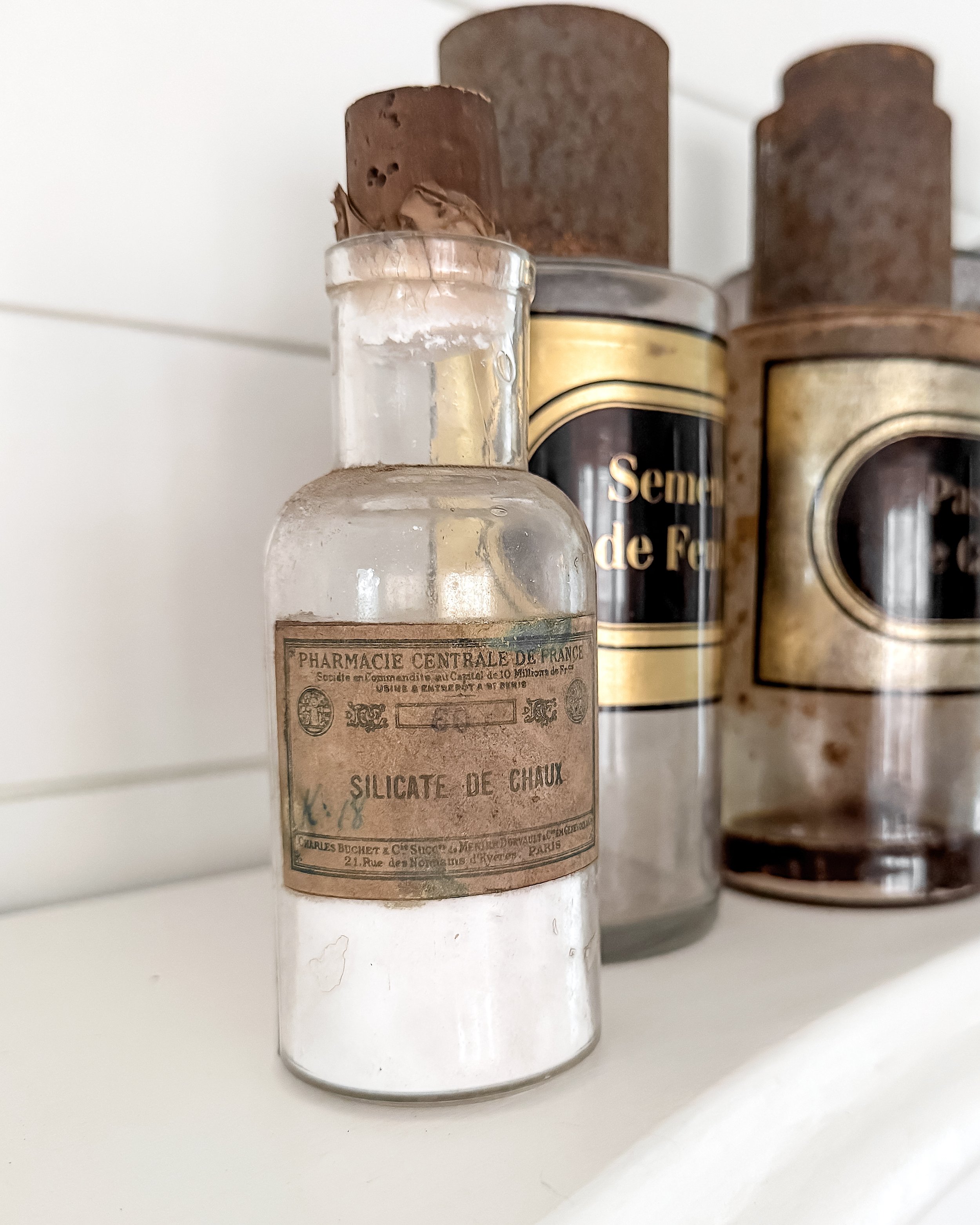 Antique French Apothecary Bottles