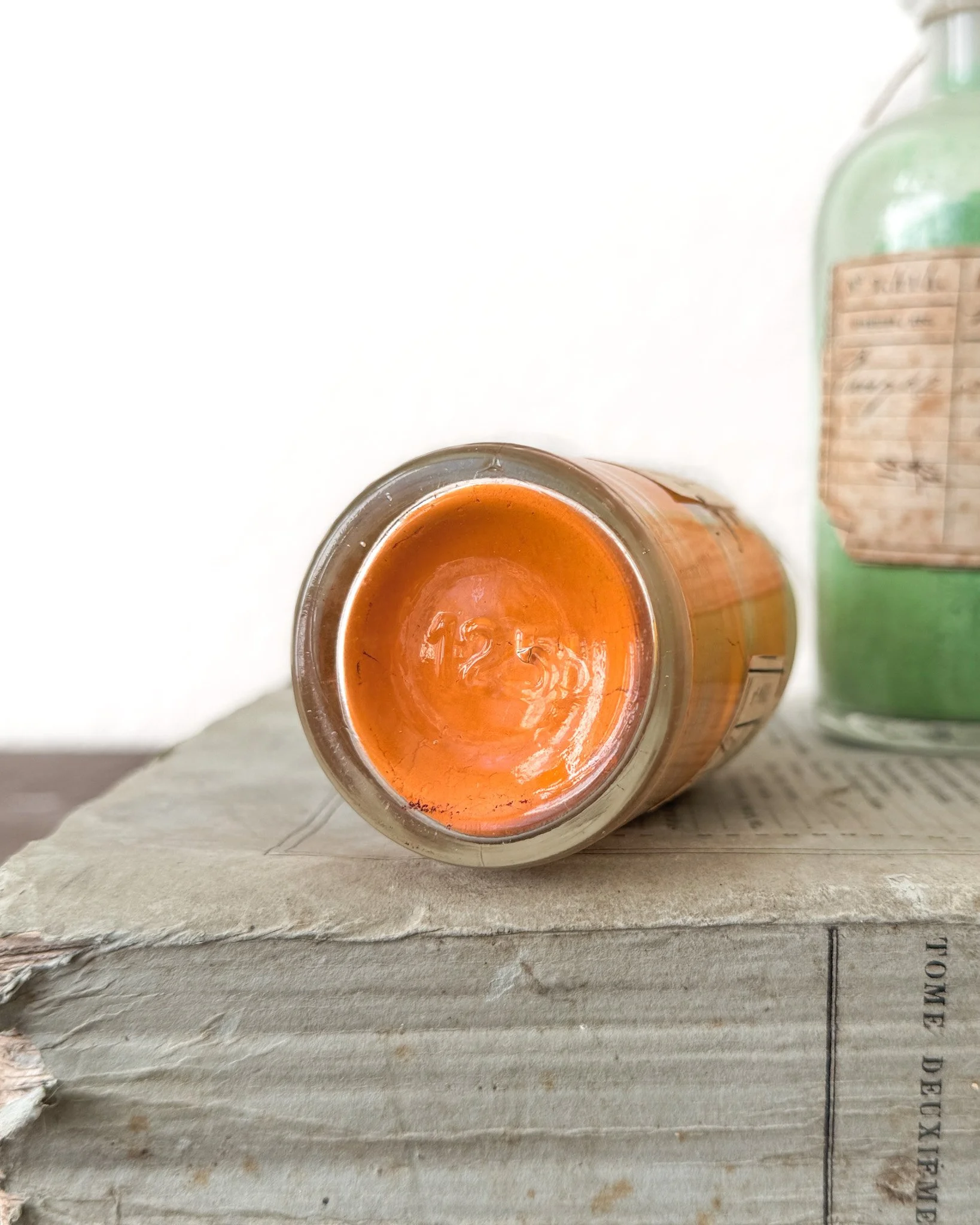 19th Century French Paint Pigments in Glass Bottles