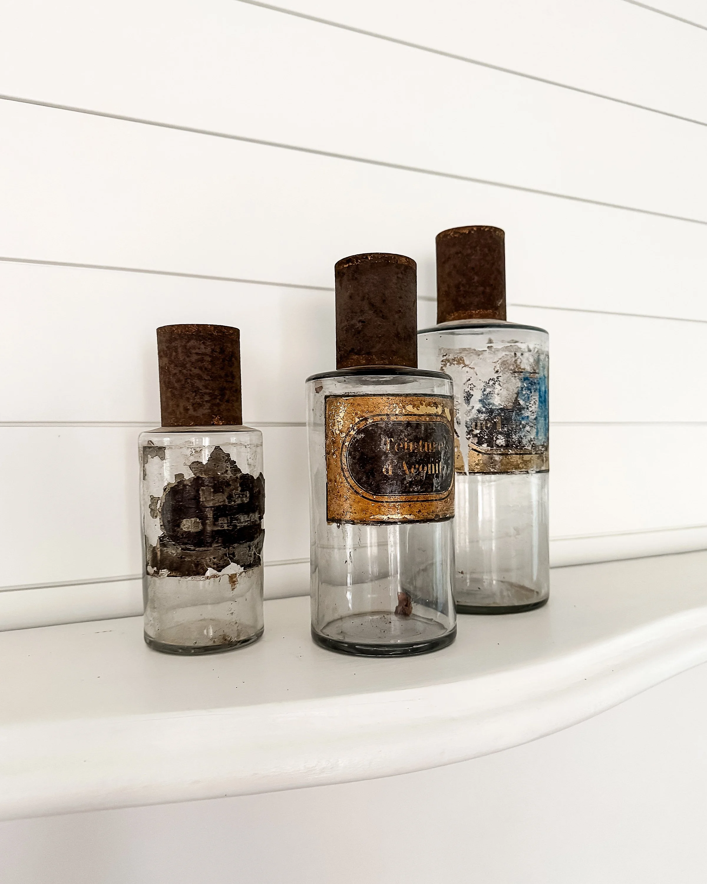 Antique French Apothecary Bottles