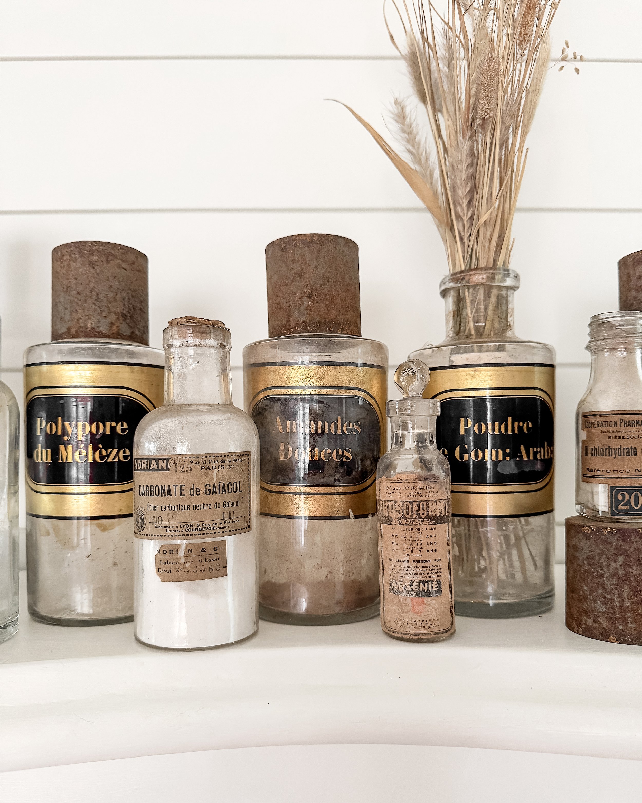Antique French Apothecary Bottles