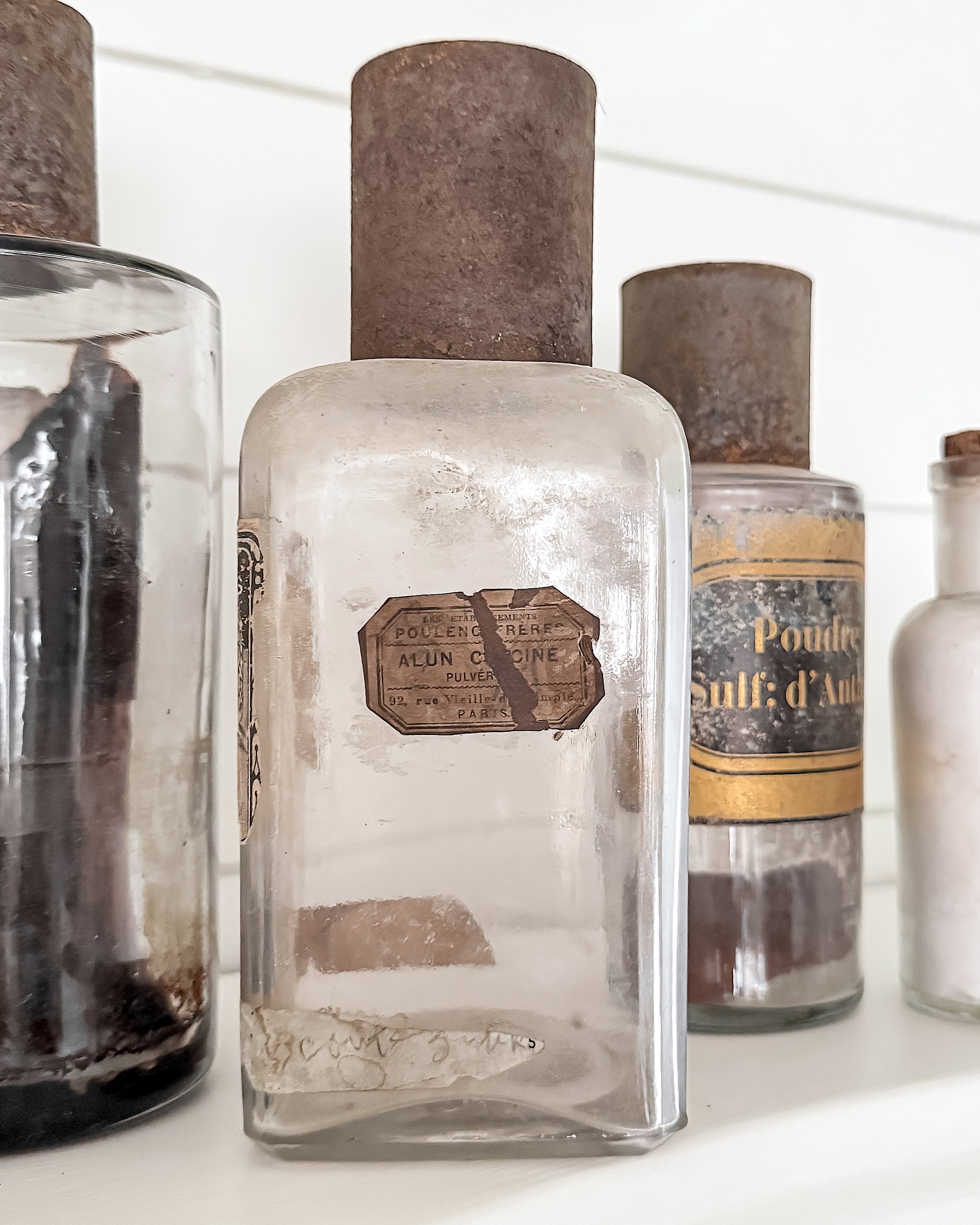 Antique French Apothecary Bottles