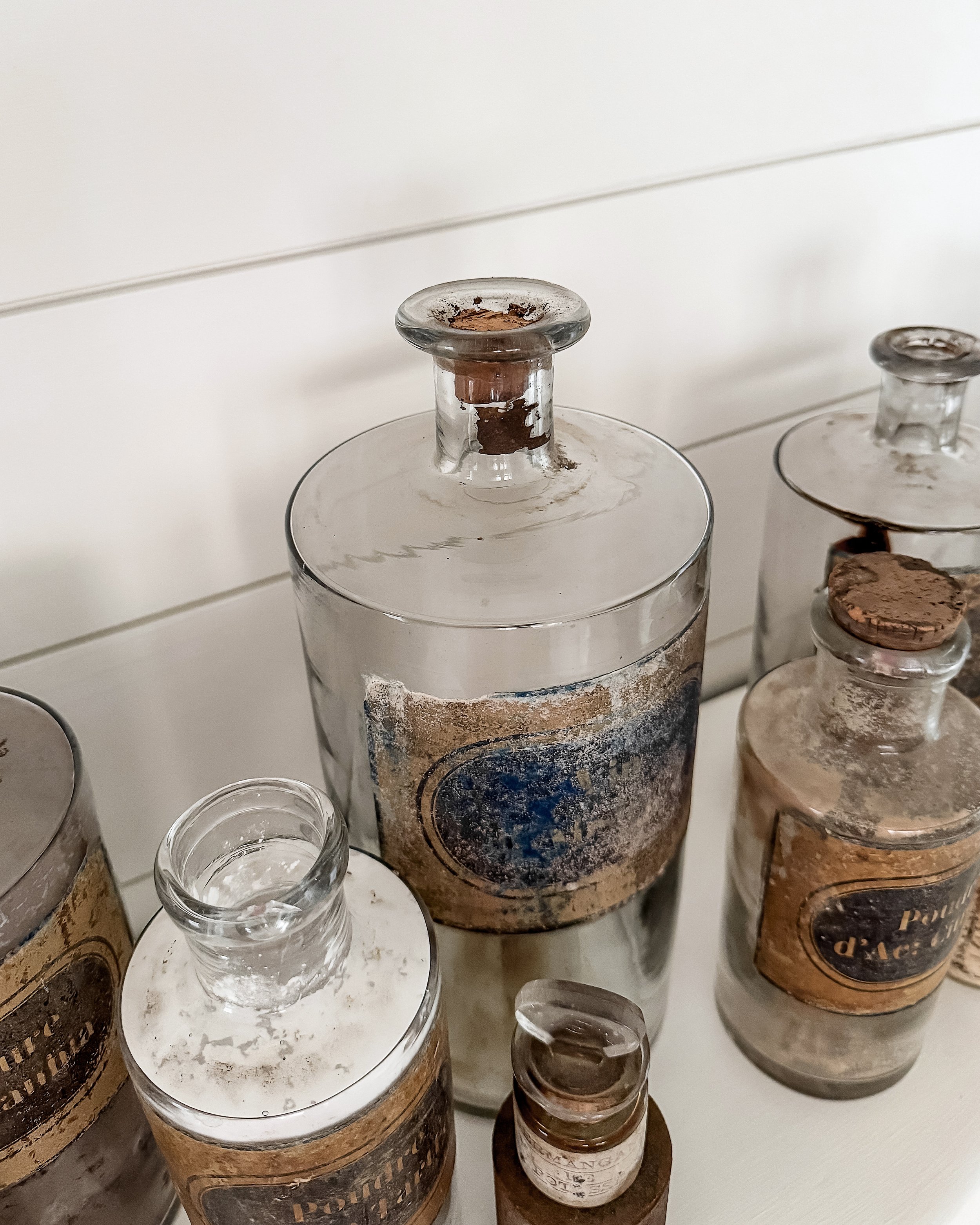 Antique French Apothecary Bottles