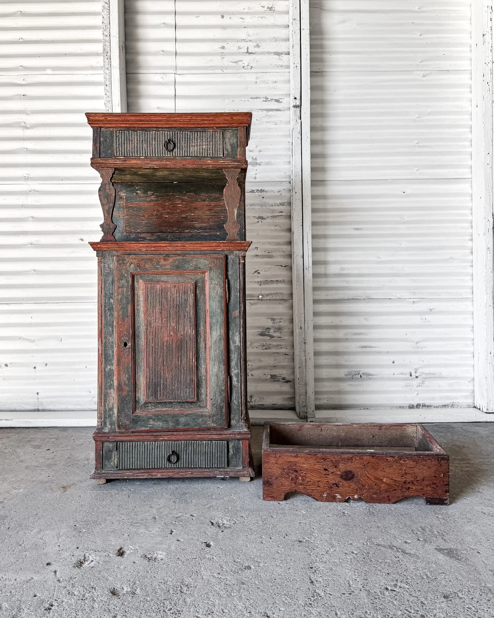 18th Century Swedish Rococo Tobacco Cabinet