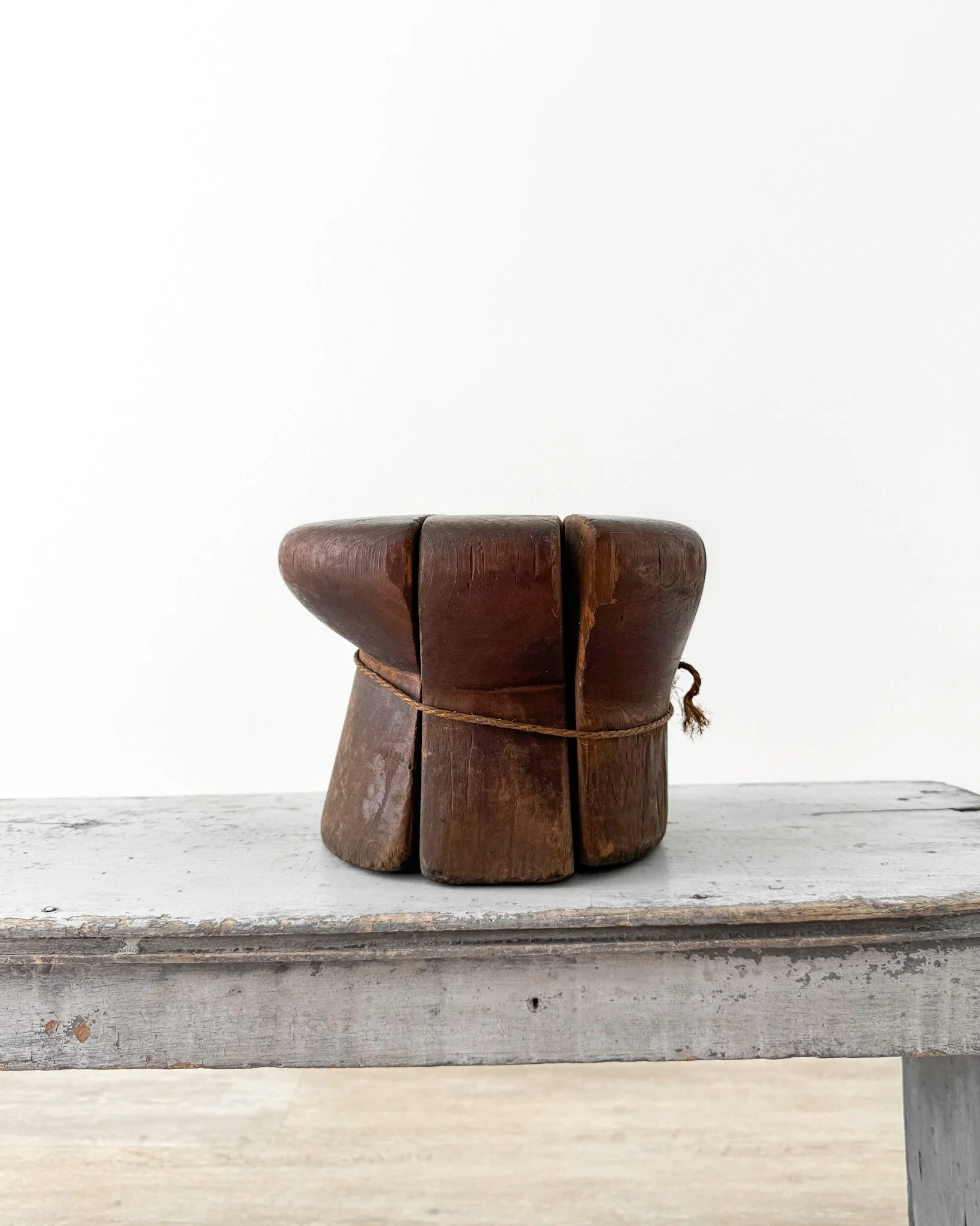 Antique Wooden Puzzle Hat Blocks