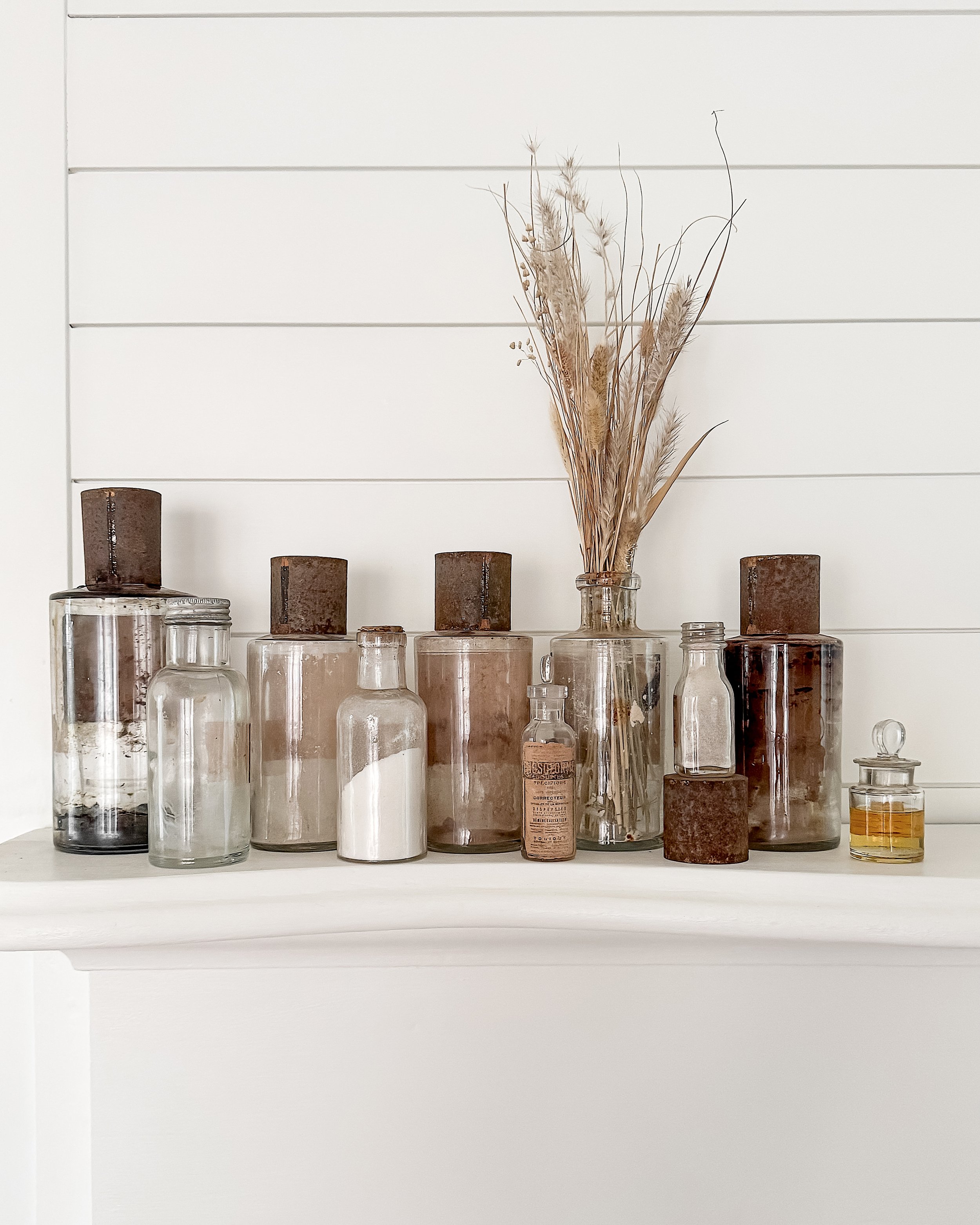 Antique French Apothecary Bottles