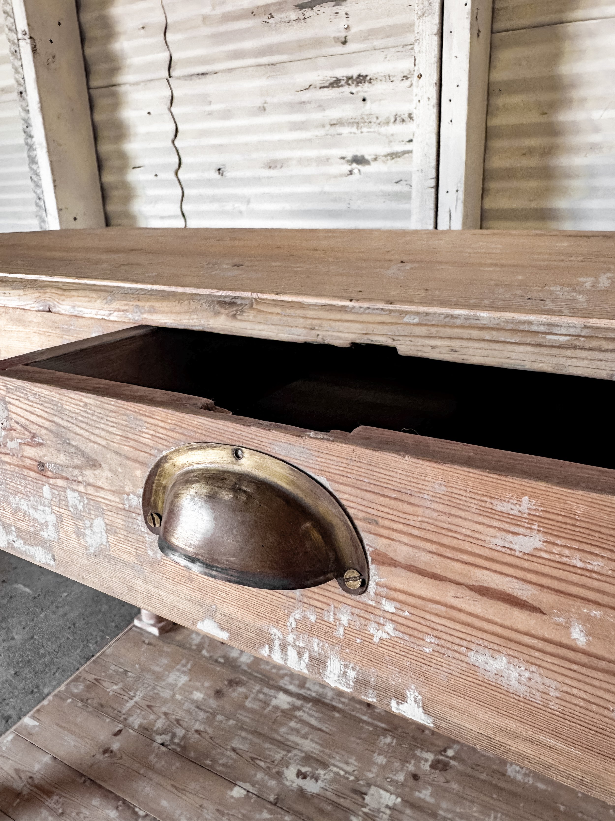 Antique French Drapers Table