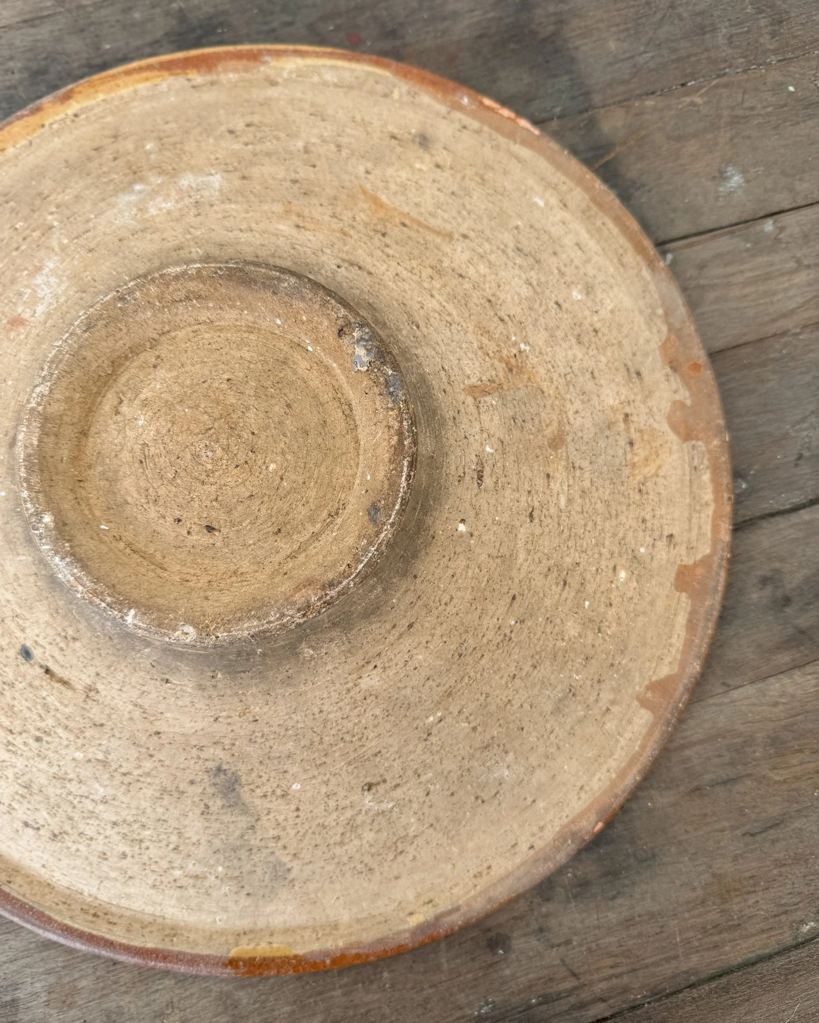 Antique French Omelette Turning Plate