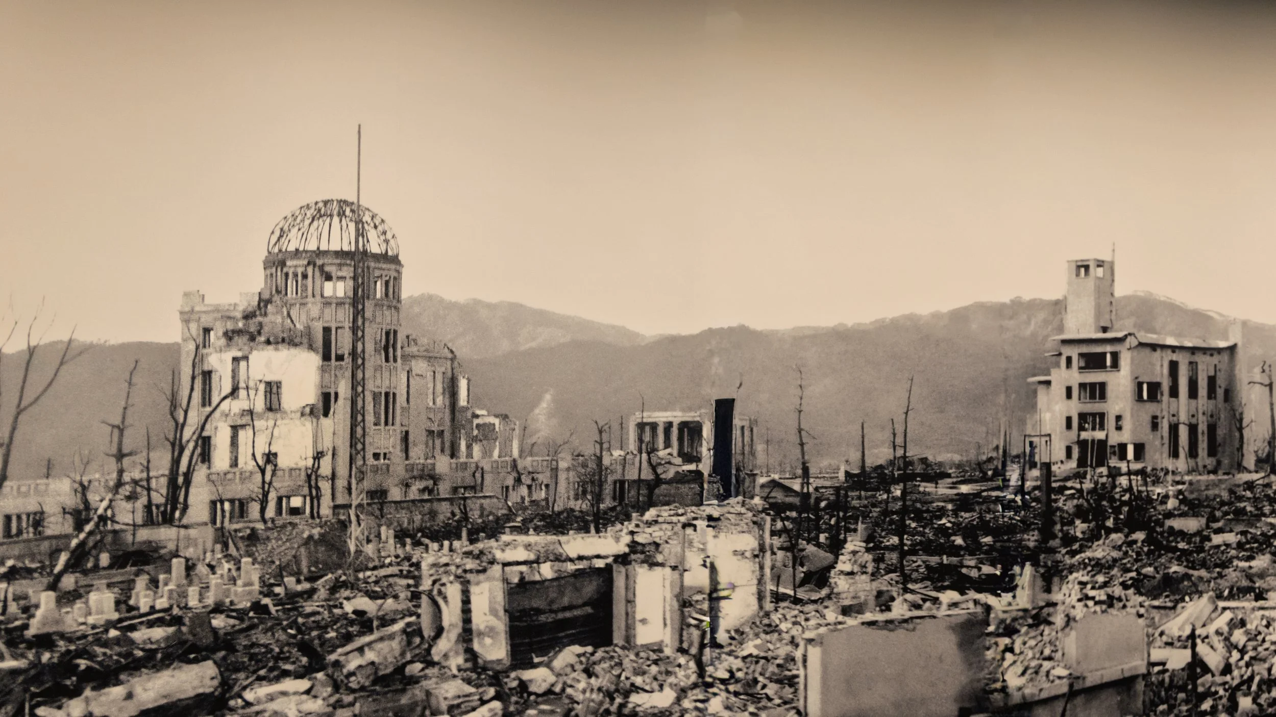 American bomber drops atomic bomb on Hiroshima