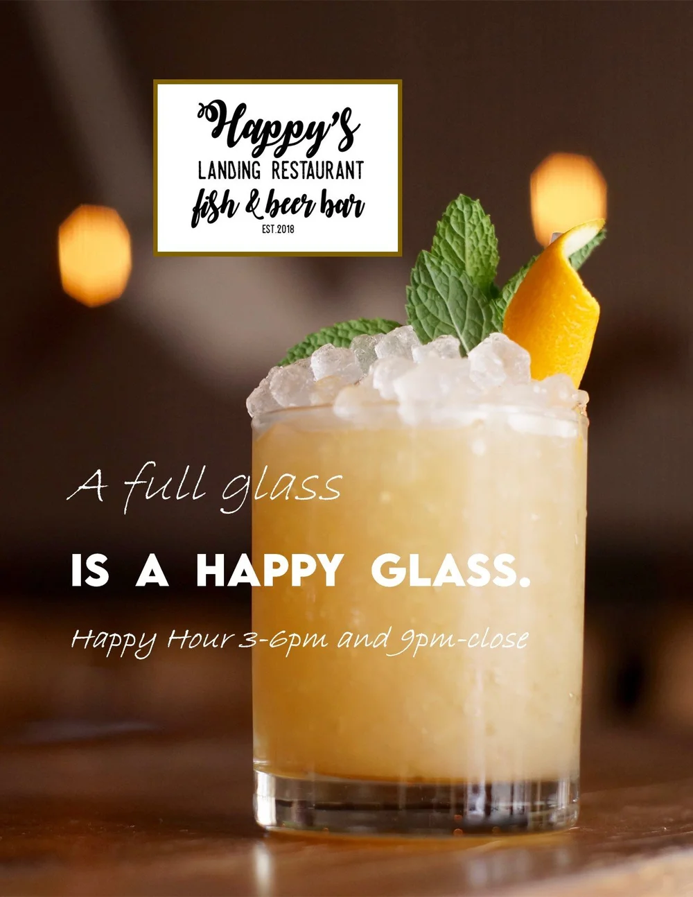 Menu — Happy's Landing Restaurant