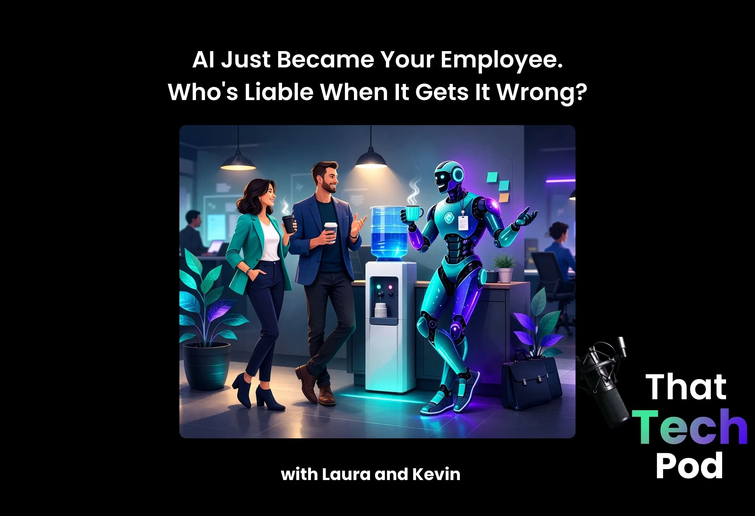 Episode 285 - AI Just Became Your Employee. Who's Liable When It Gets It Wrong? with Laura and Kevin
