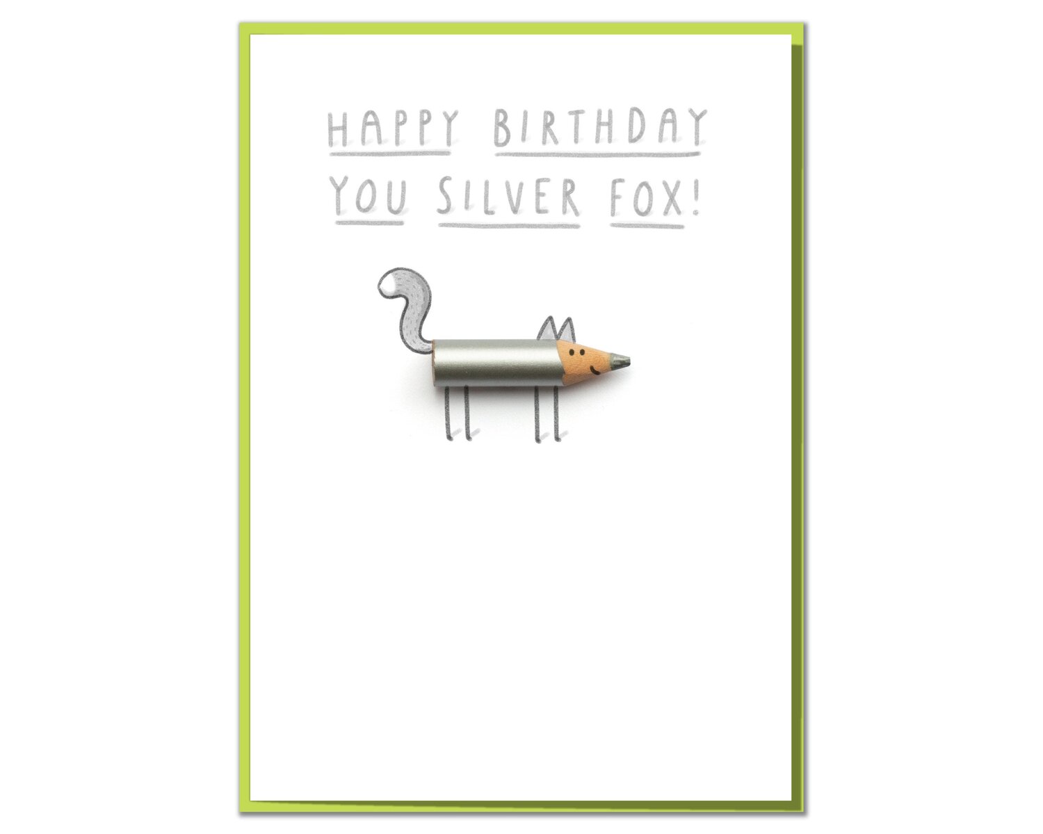 Happy Birthday You Silver Fox! Fun Birthday Card for A Silver Fox — Mungo  and Shoddy