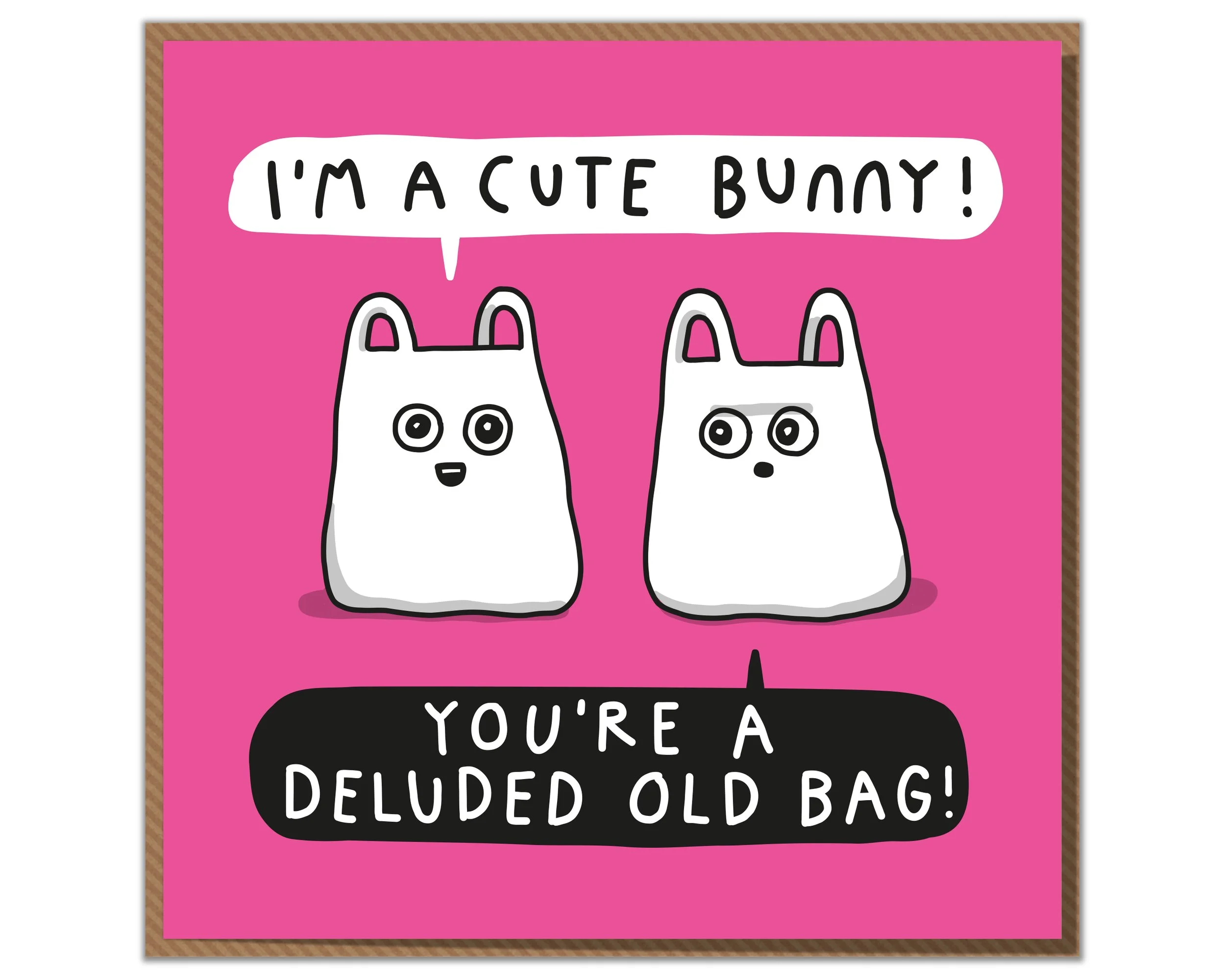 Cute Bunny. Funny Birthday Card