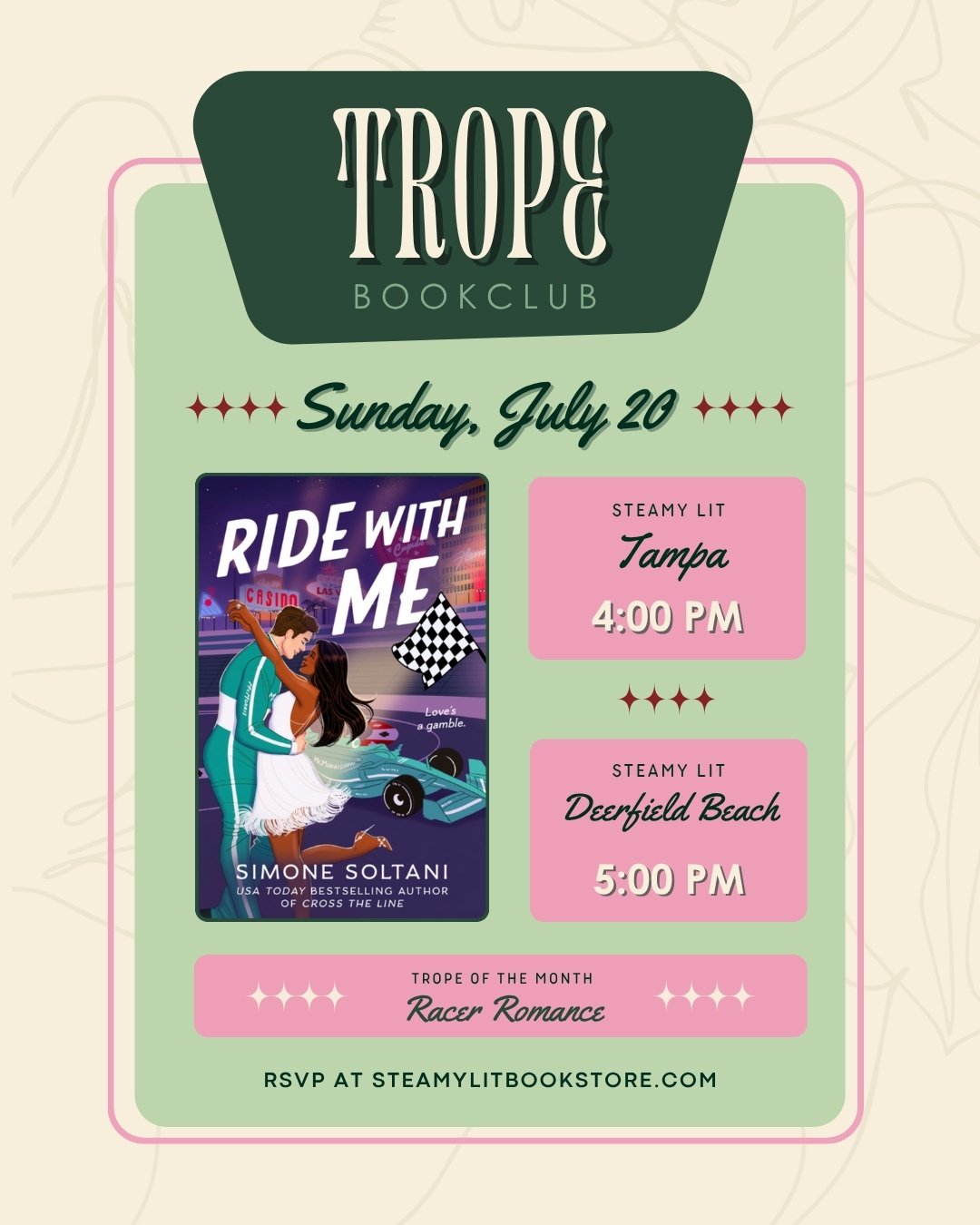 Trope Bookclub - July Meeting