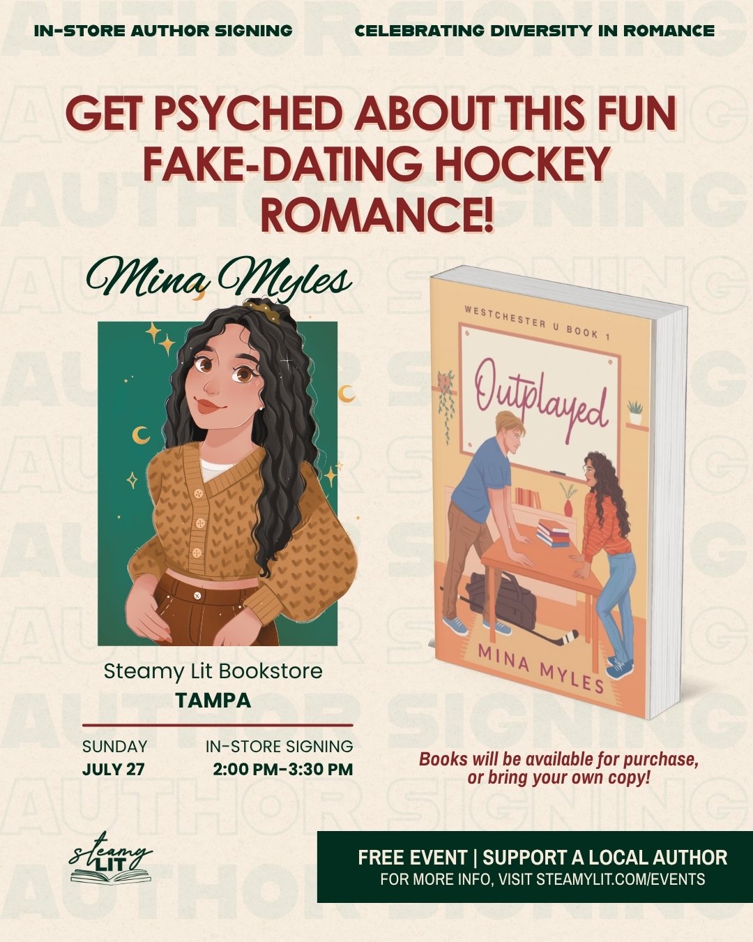 Mina Myles - Author Signing