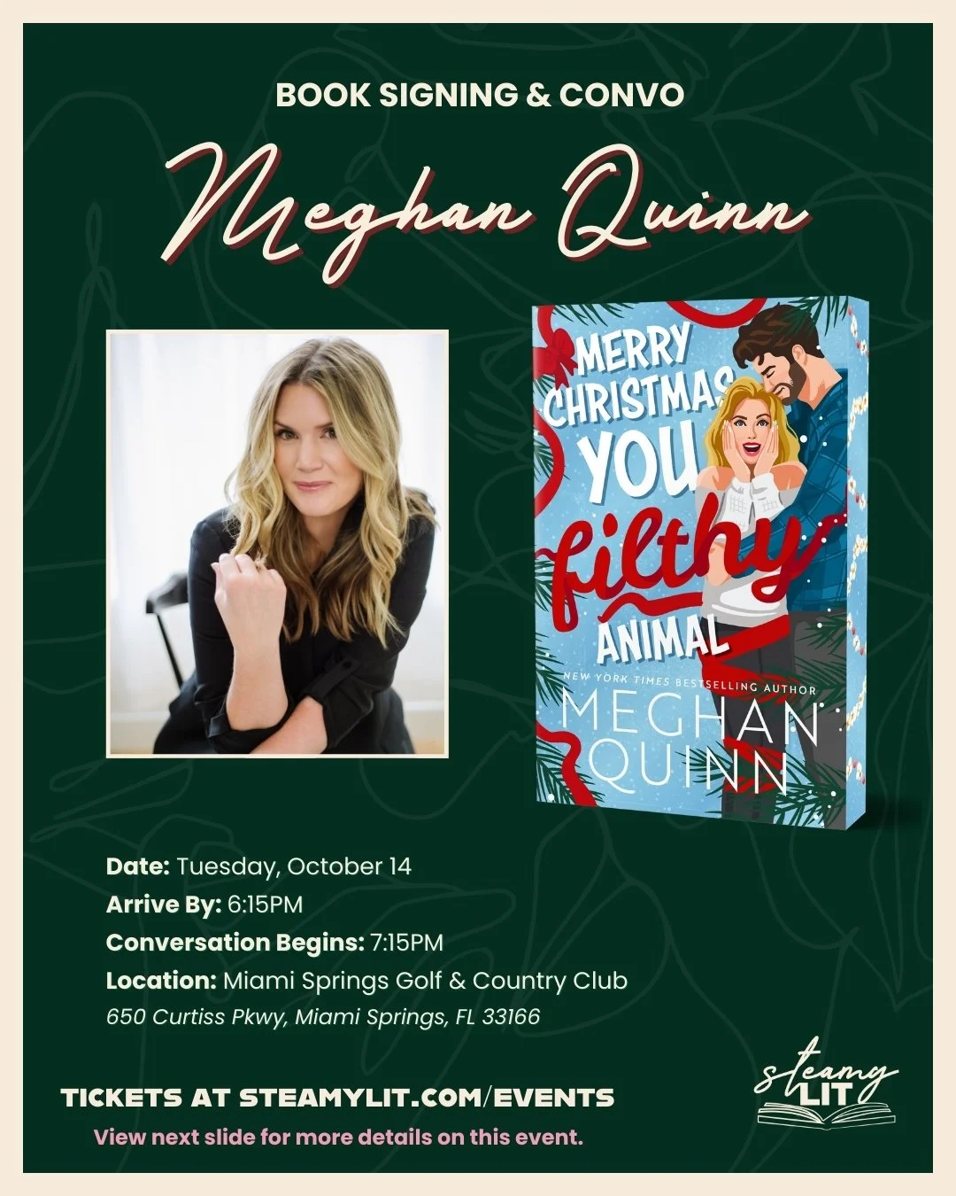 Meghan Quinn Book Signing + Convo