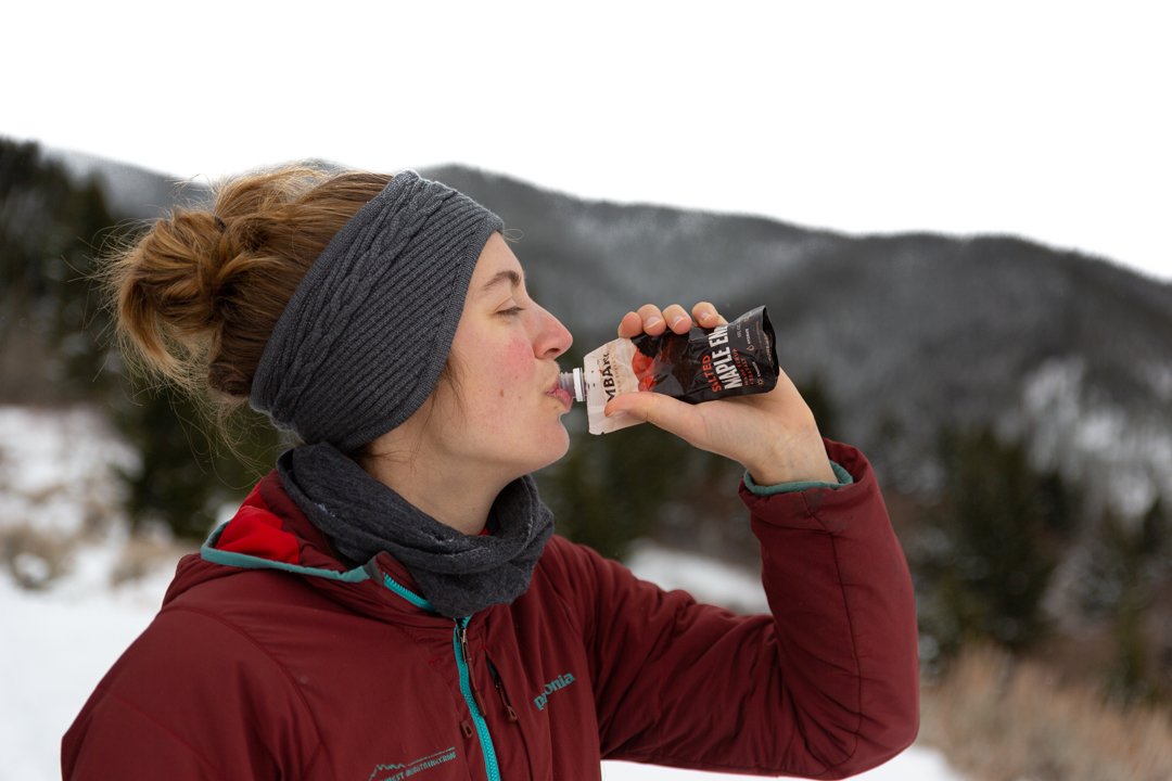 Embark Salted Maple Energy Shot Zoey Healthy Natural Endurance Ultra Cycle Ski Run