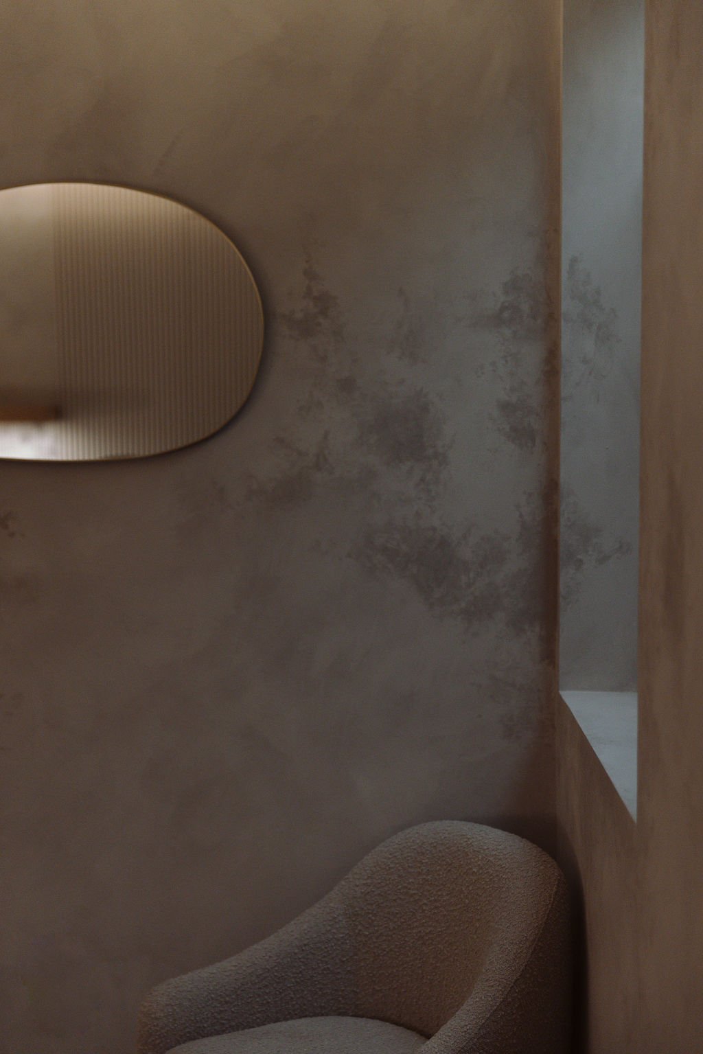 RO cosmetics botox clinic limewash wall Haley Nord photography