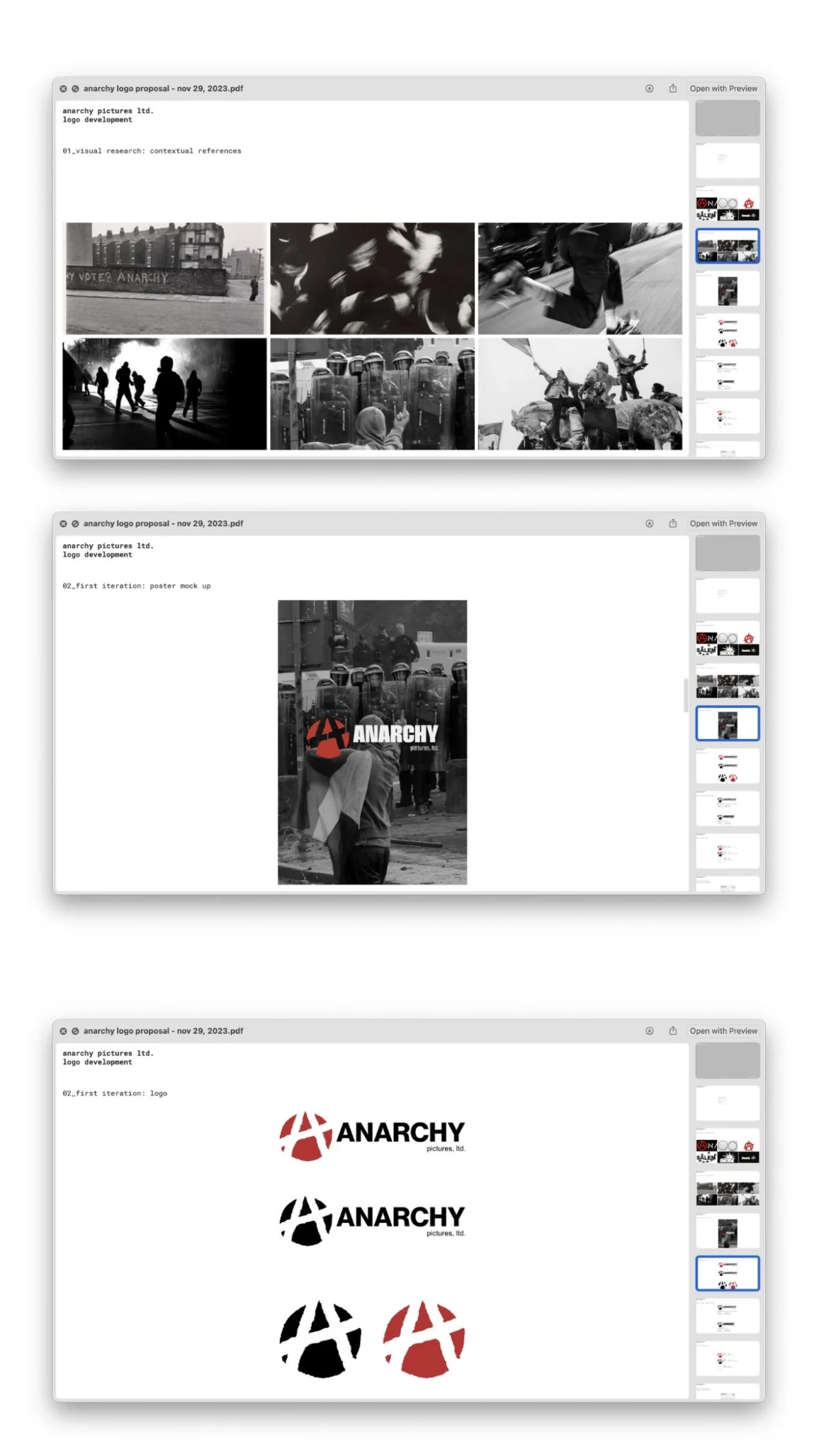 logo design, anarchy pictures, ltd., 2023