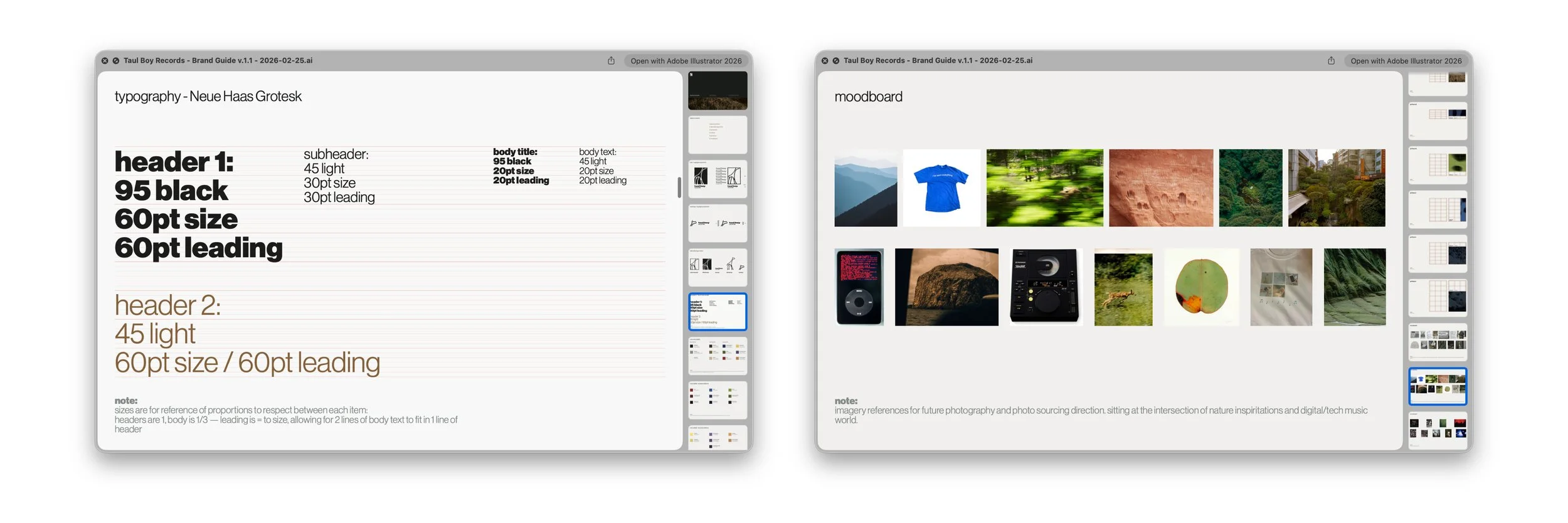 brand system, taul boy records, 2026