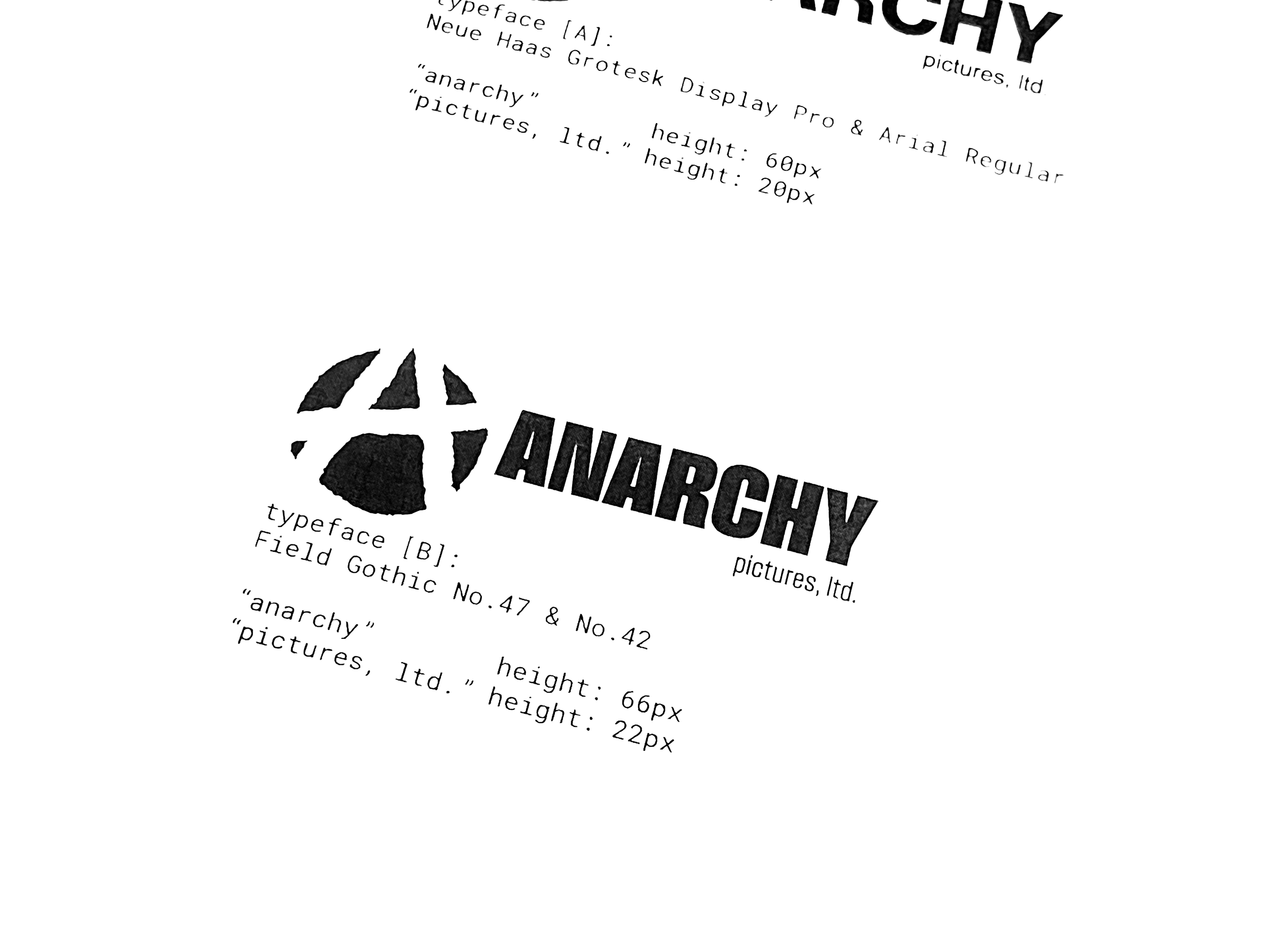 logo design, anarchy pictures, ltd., 2023