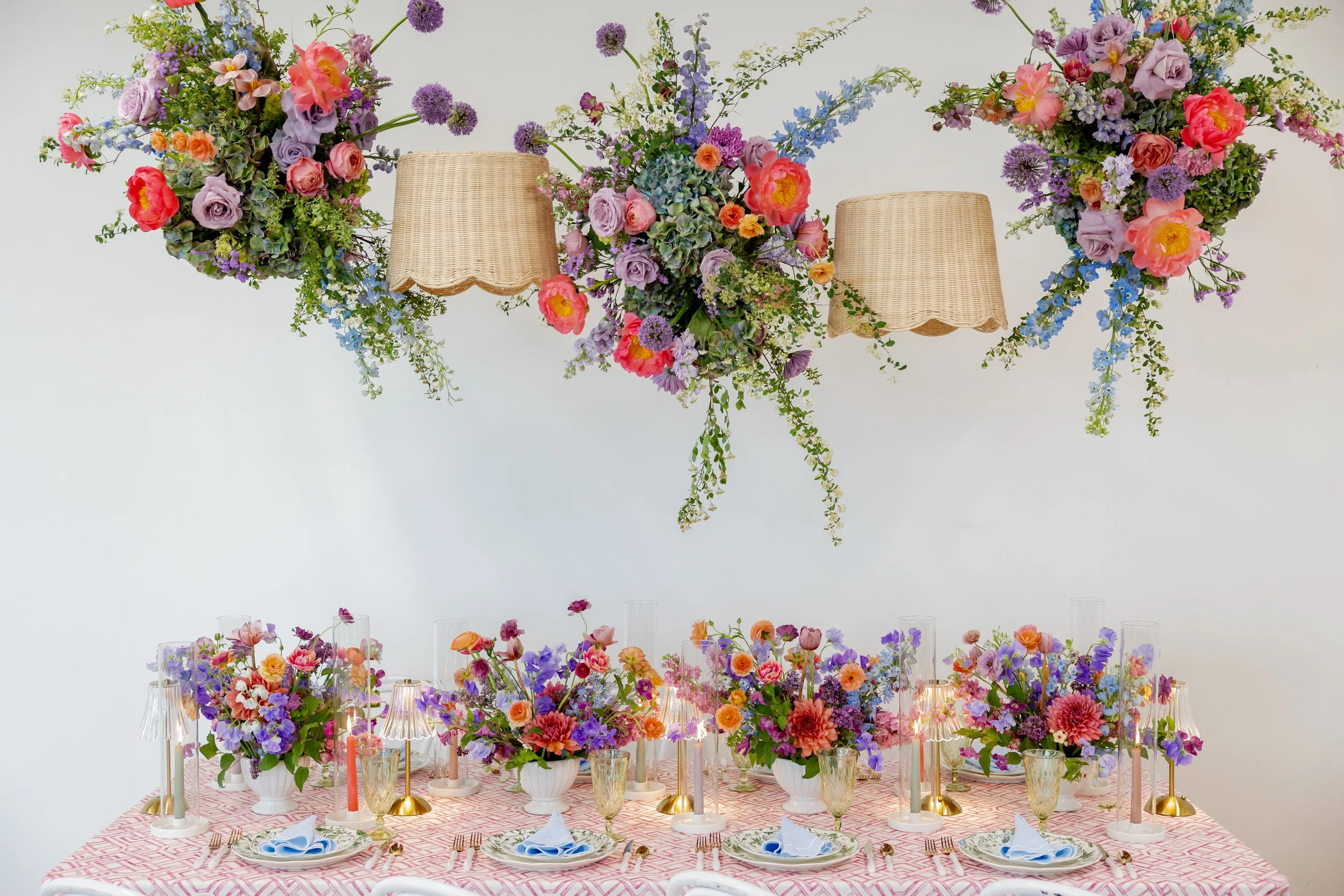 Tablescape created by a team of top College Station florists