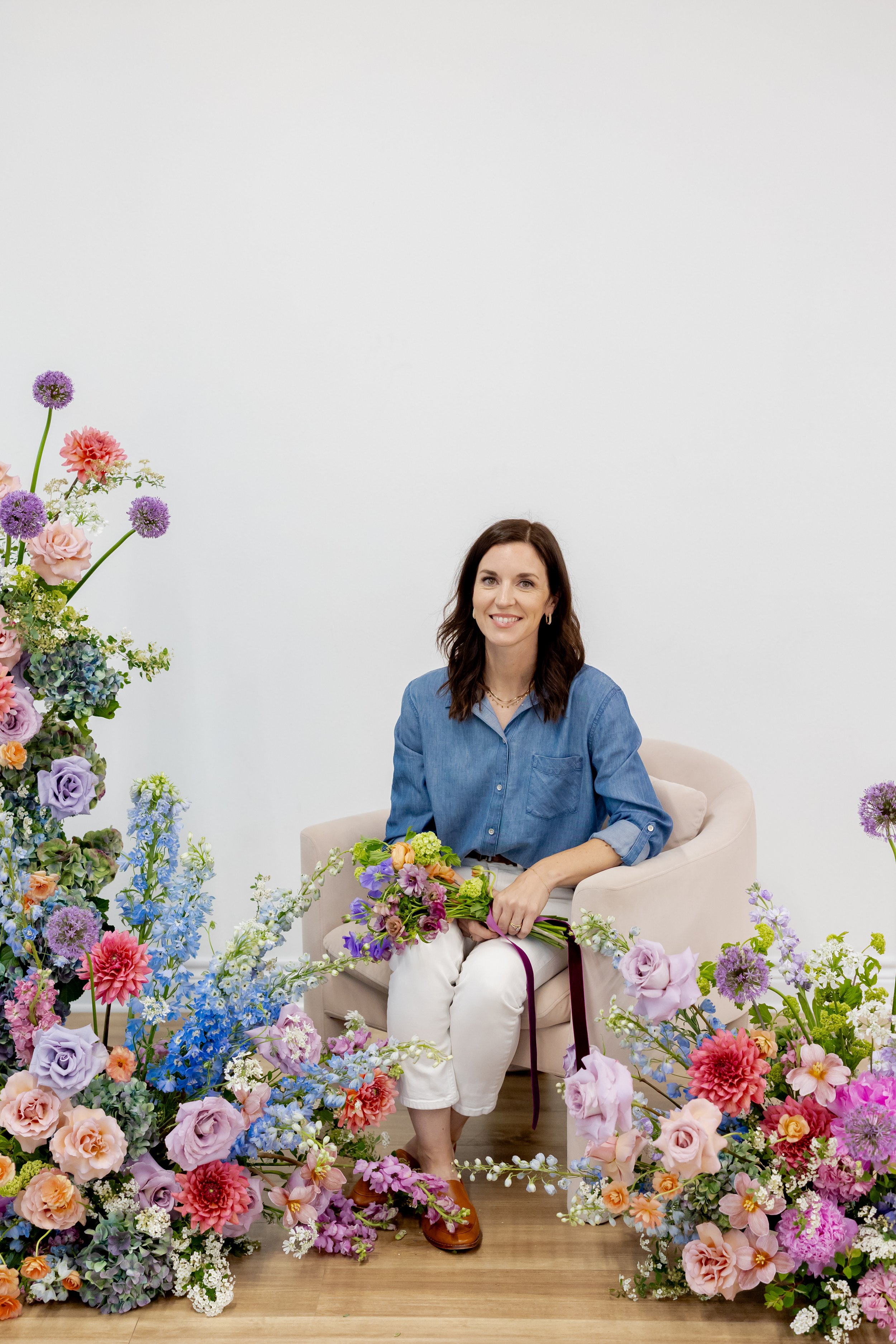 Sherrill Crisp is an amazing designer on this team of College Station florists.