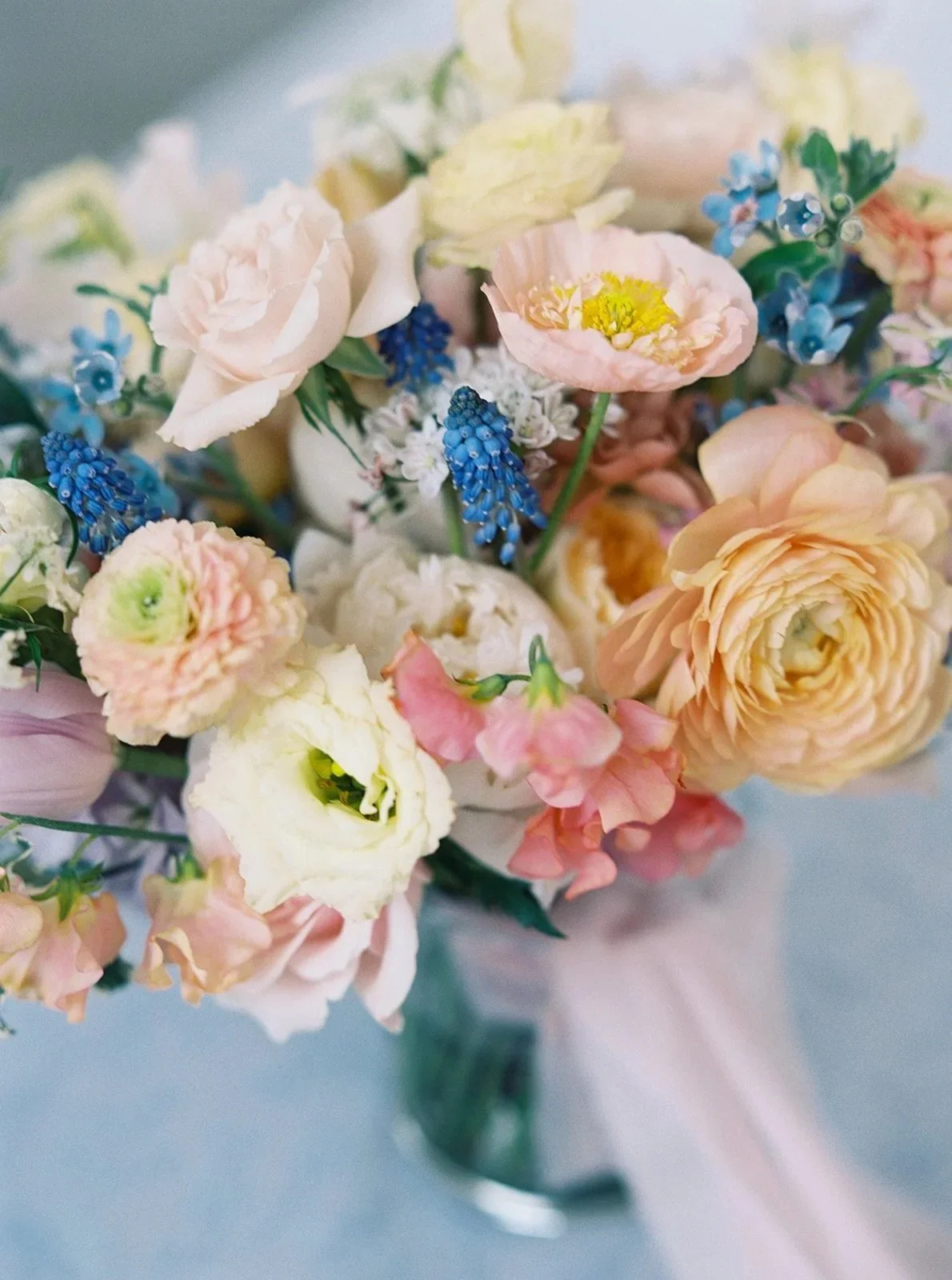 Spring bridal bouquet created by wedding florist Austin