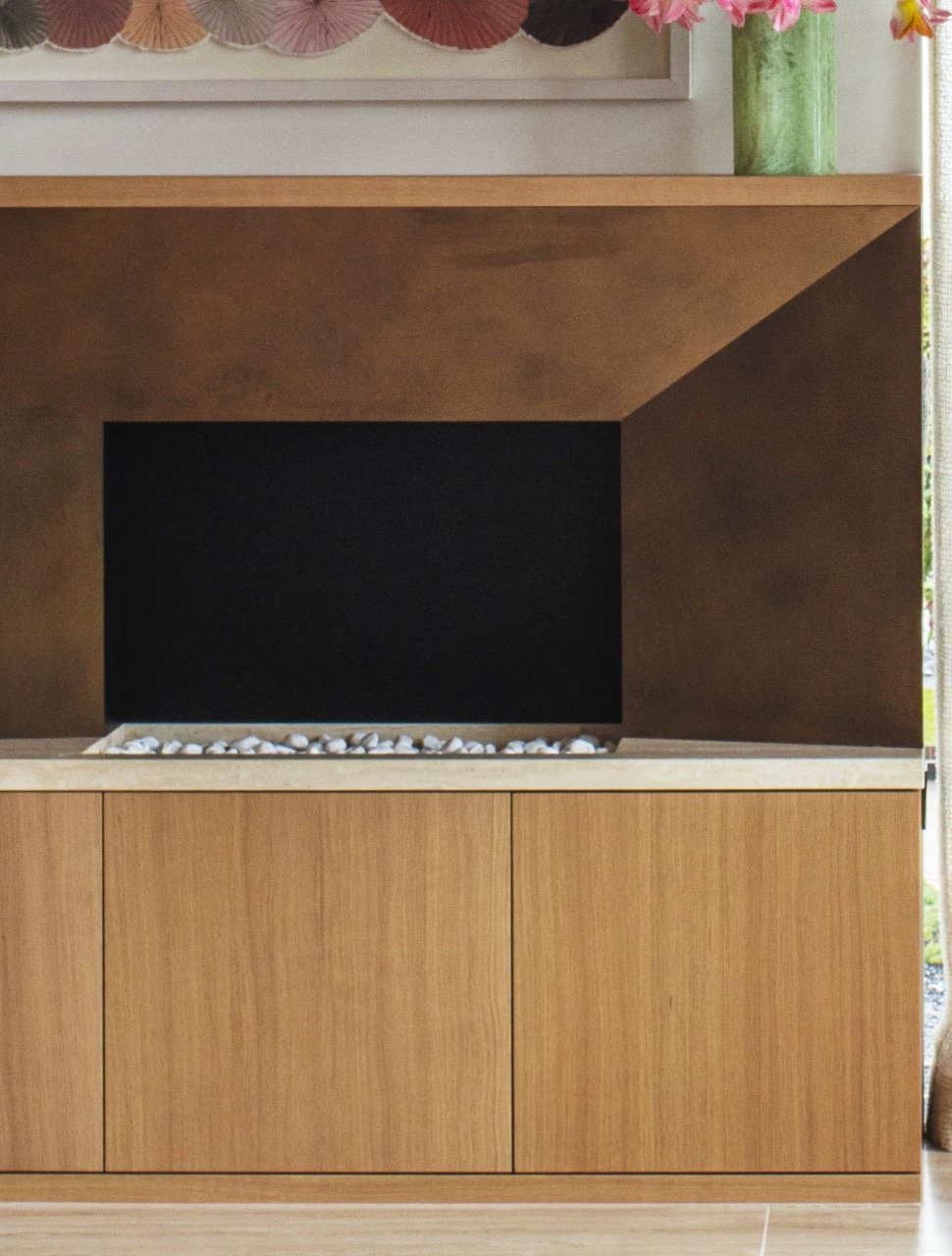 Custom fireplace by Miriam Frowein