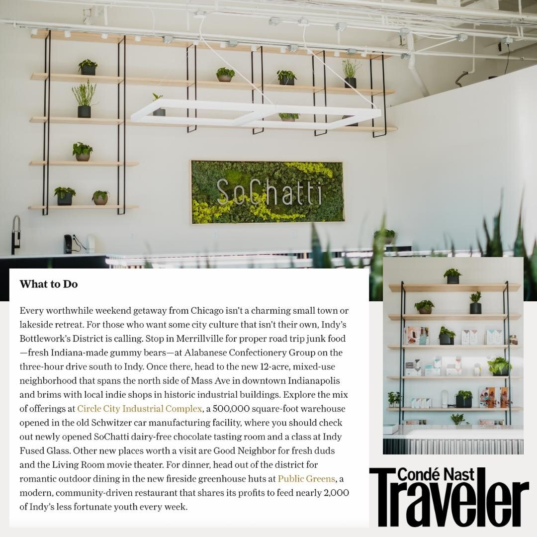 Clients in the news 👀 We love to see it! This week, client @sochatti was included in a @cntraveler roundup of best weekend getaways from Chicago! Move over wineries and breweries, the SoChatti Tasting Room and headquarters is the ideal spot to cozy 