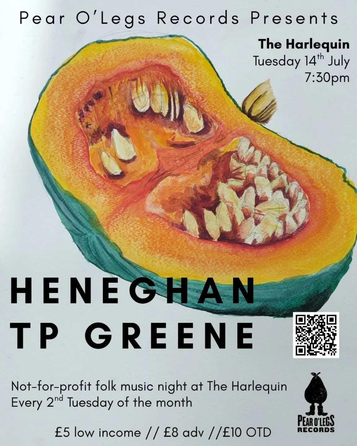 Not long 'til our next show at @theharlequinsheffield 

Don't miss @heneghanband and @t.p.greene 

It's going to be gorgeous and it's the last chance to catch us this summer! We won't be back until September! 

Tickets are in our link tree.

#folkmus