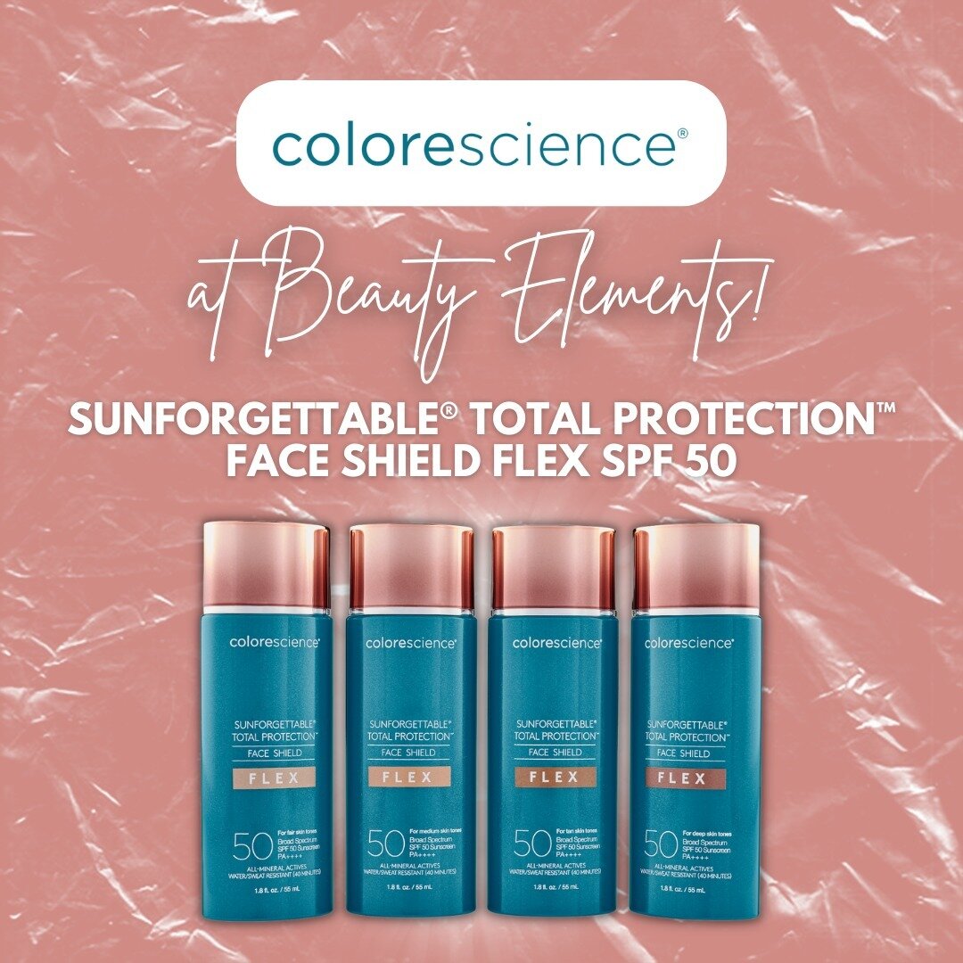 We've got some more awesome #Colorescience content coming your way! Next up on our list of features... Face Shield FLEX! When we say this product is literal magic... we mean it! 

Face Shield FLEX is a lightweight mineral sunscreen with tinted color 