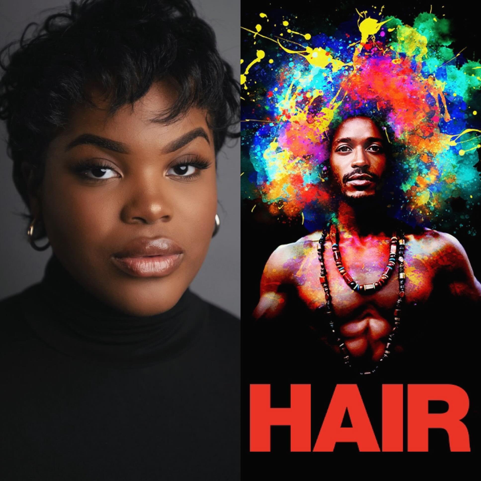 @amandasimonelee stars as Dionne in HAIR - opening tonight at @sigtheatre! Congratulations, Amanda! ⭐️