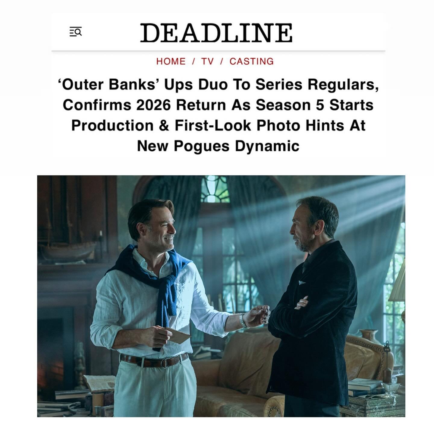 Just announced: @janthonycrane has been upped to Series Regular for the 5th and final season of @obx on Netflix! ⭐️