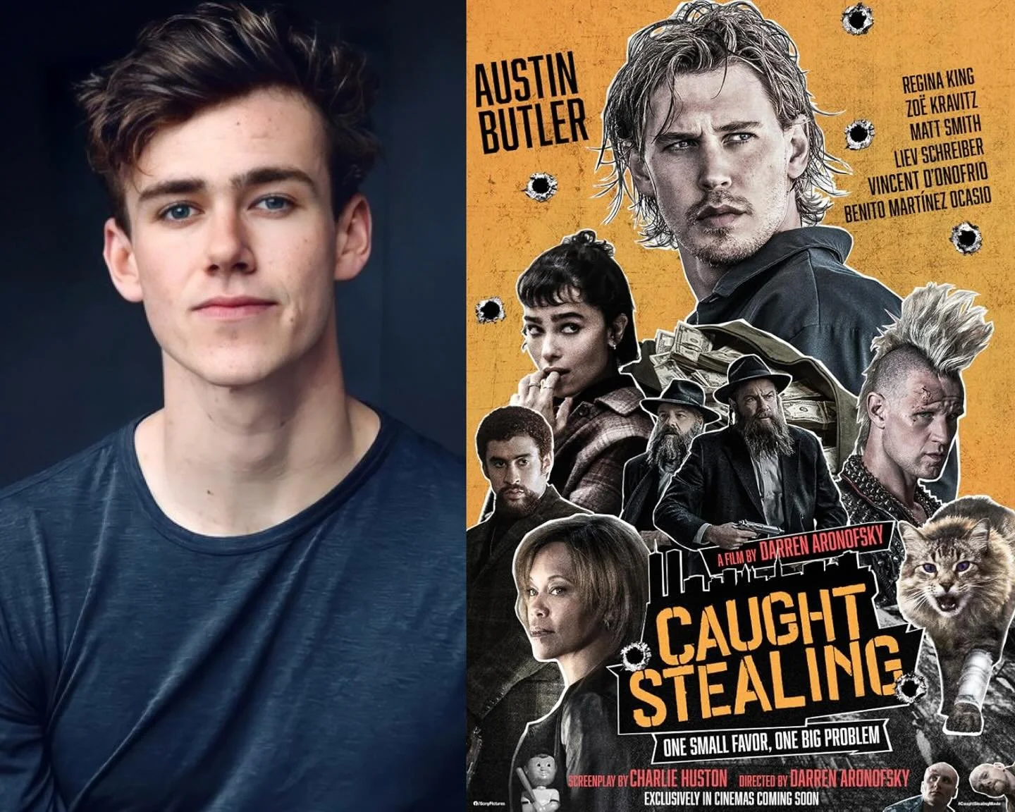 Catch @rjhigton in CAUGHT STEALING - in theaters now today! ⭐️