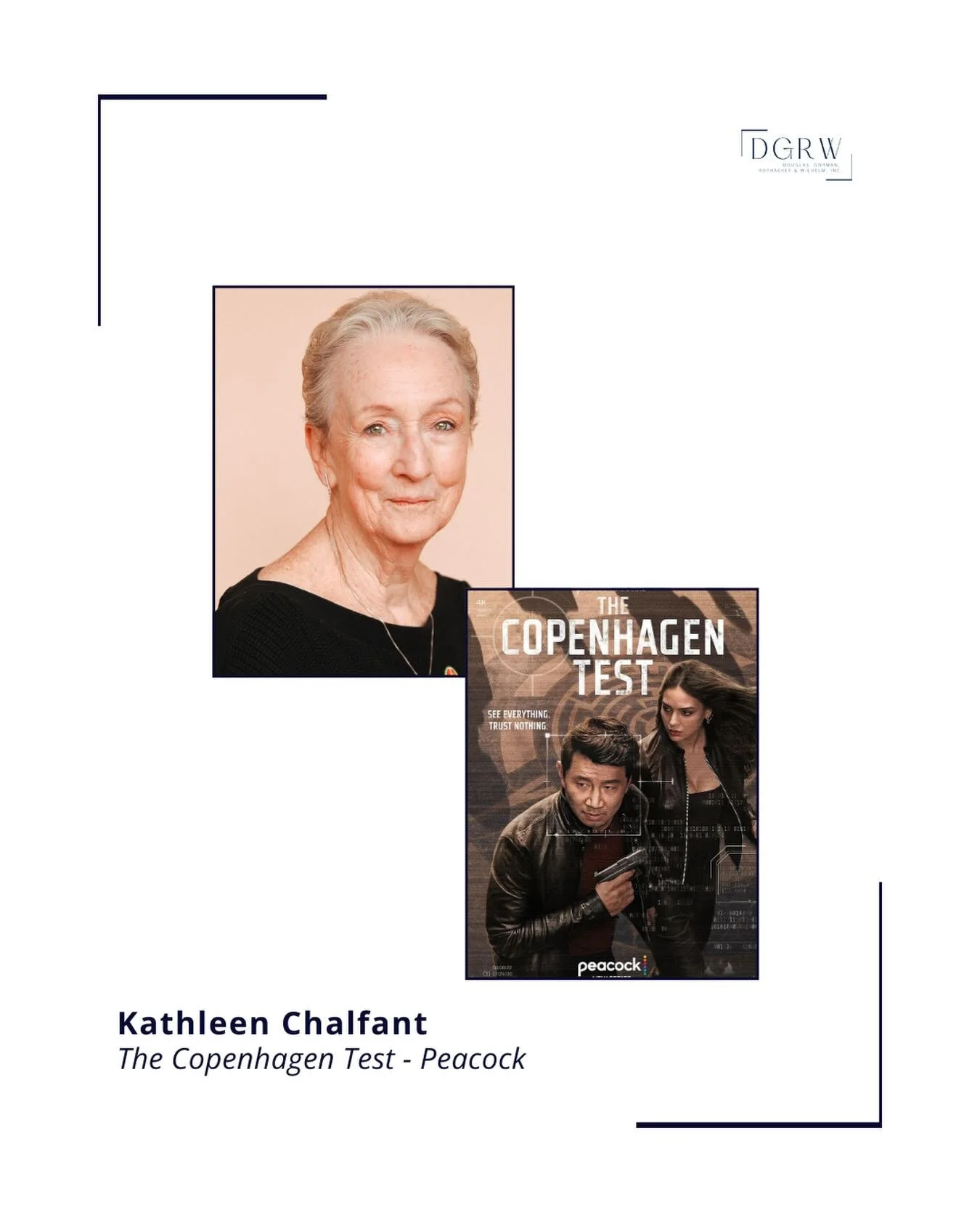 Kathleen Chalfant stars in THE COPENHAGEN TEST - All episodes streaming today on @peacock! ⭐️