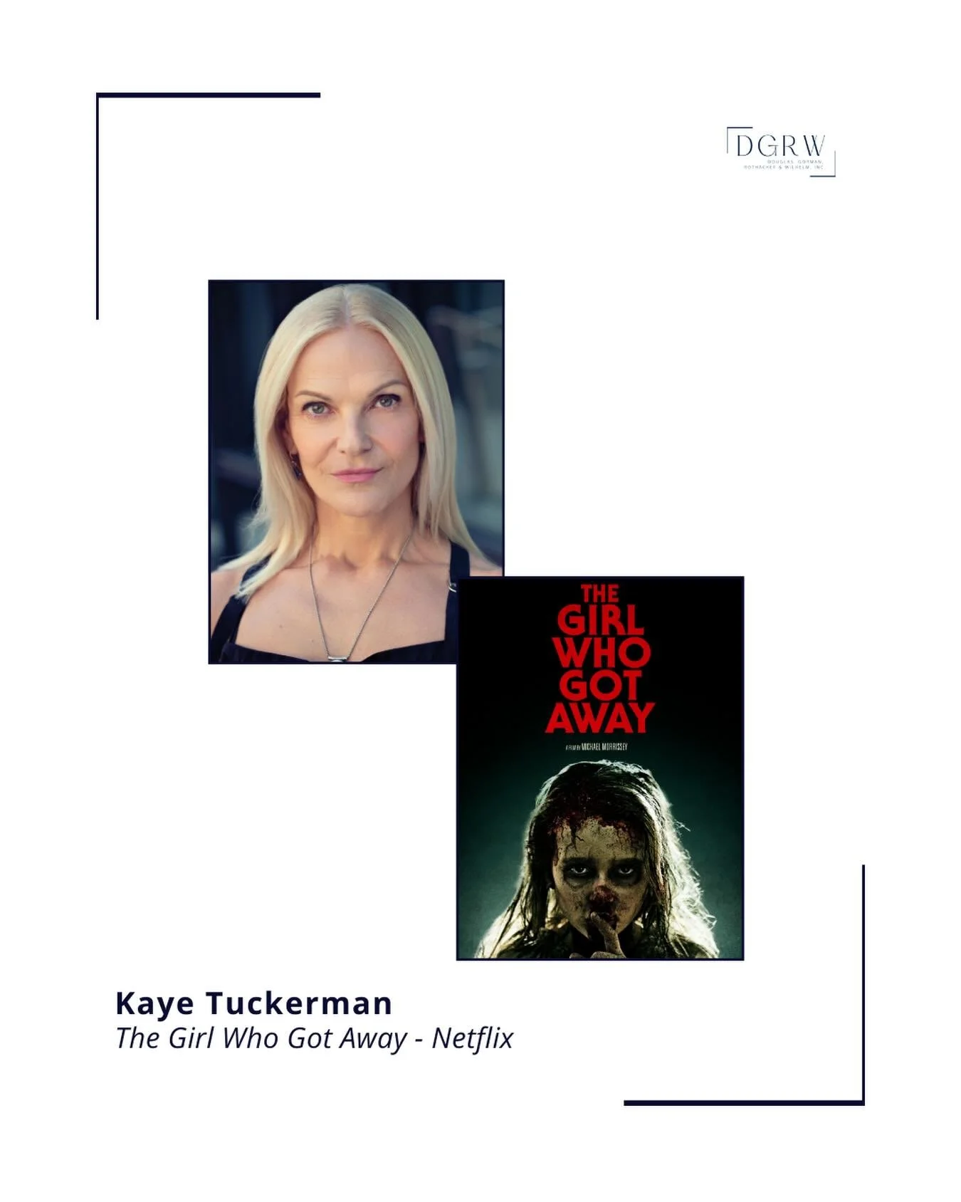 @kayetuckerman stars in THE GIRL WHO GOT AWAY - streaming today on @netflix! ⭐️