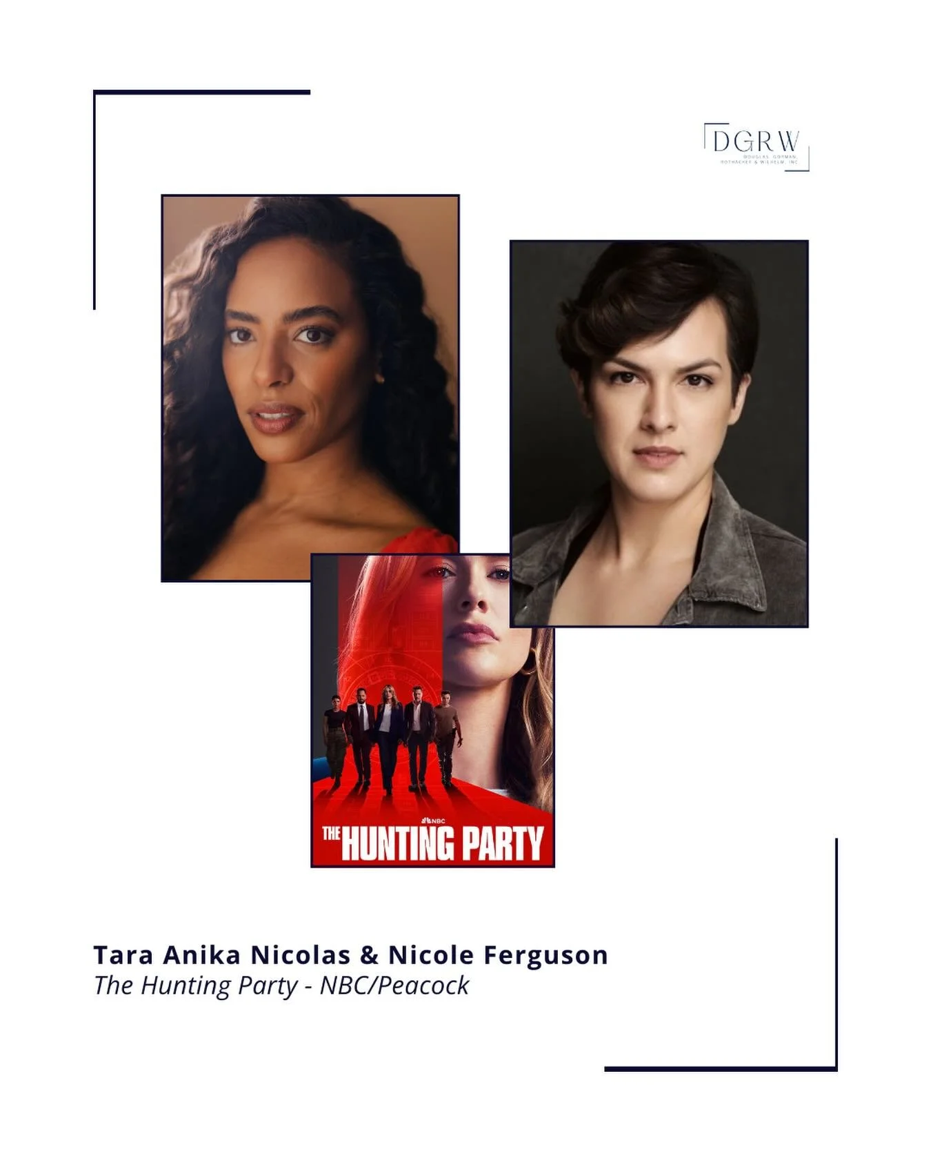 Catch @taraanicolas &amp; @nikki_fergie in Season 2 of THE HUNTING PARTY - streaming today on @peacock! ⭐️