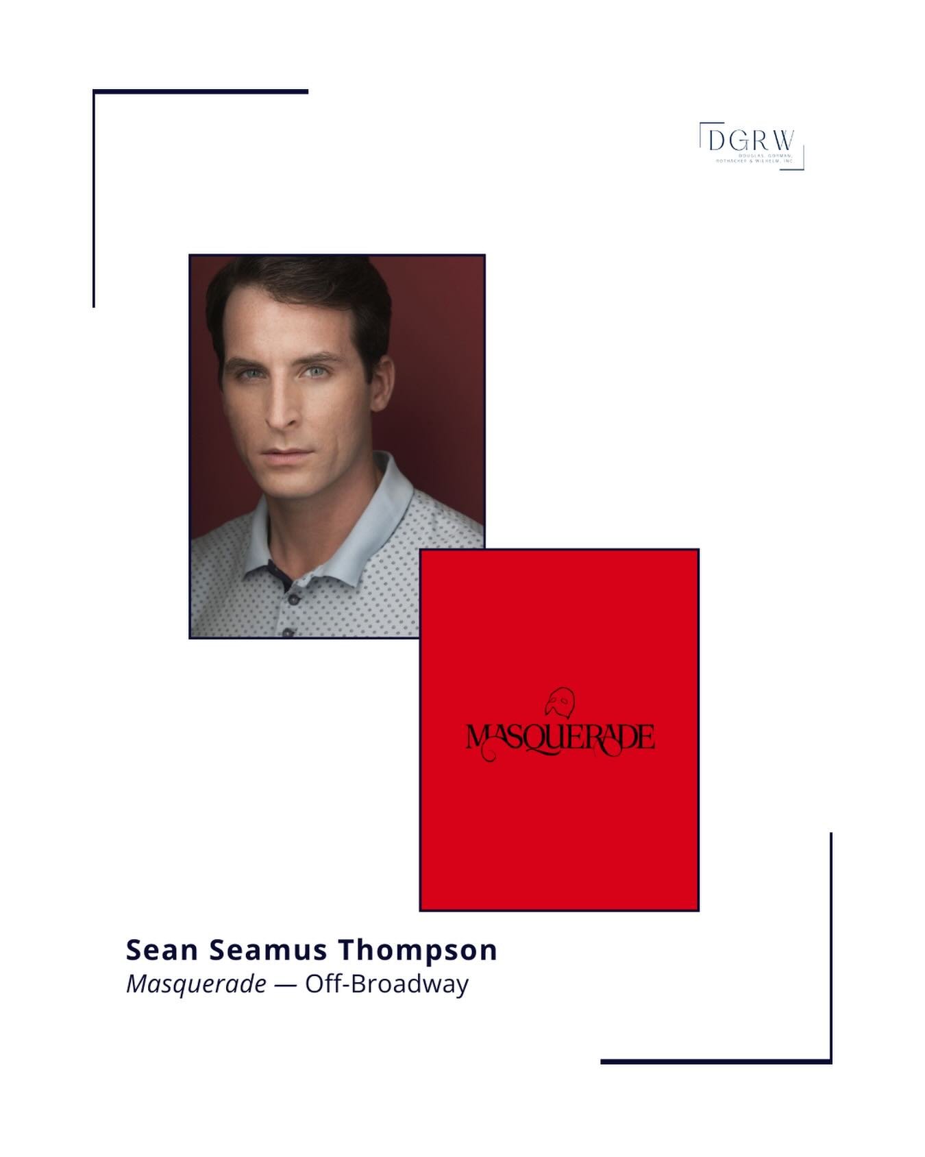 @seanseamusthompson debuts in the company of @masqueradenyc today! Congratulations, Sean! ⭐️