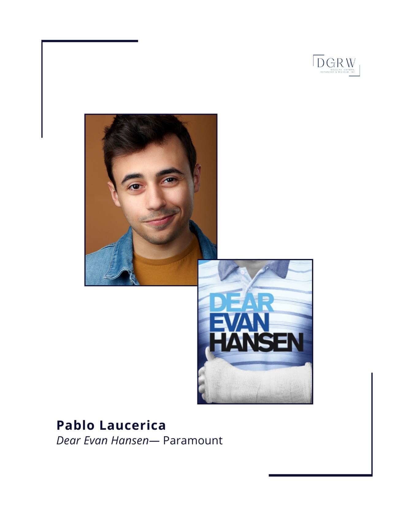 Happy Opening Night to @pablodlaucerica in DEAR EVAN HANSEN at @paramountaurora! ⭐️