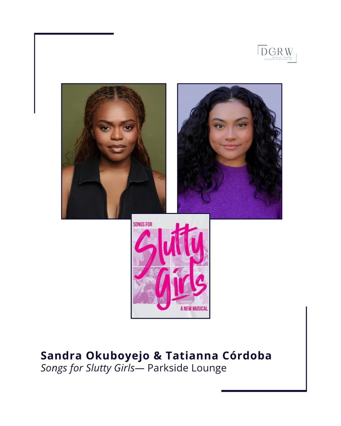 Congratulations to @sandraokuboyejo &amp; @tatiannasophia on opening the NYC premiere of @songsforsl_ttygirls! ⭐️