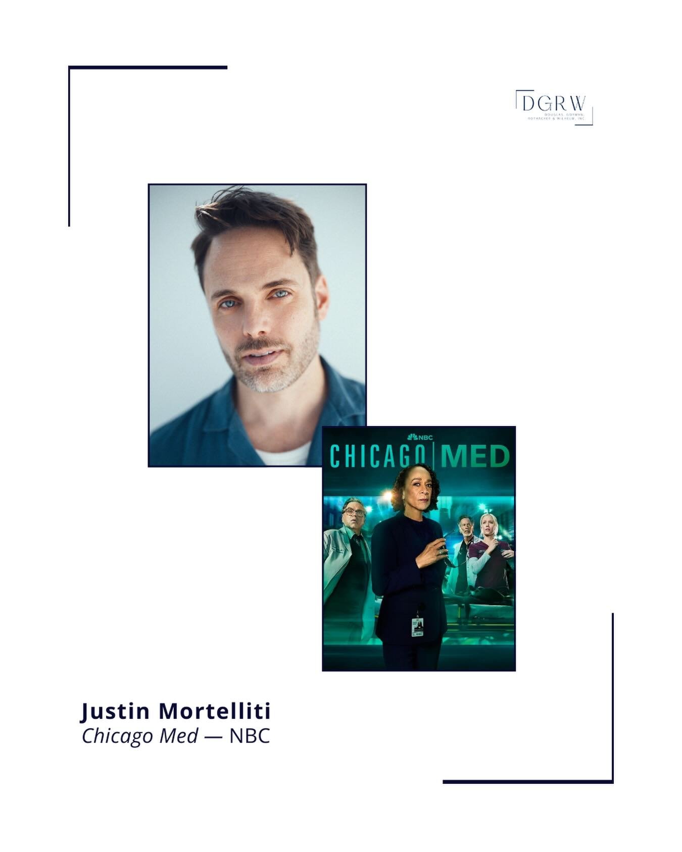 @justmort Guest Stars on tonight&rsquo;s new episode of @nbcchicagomed - don&rsquo;t miss it! ⭐️