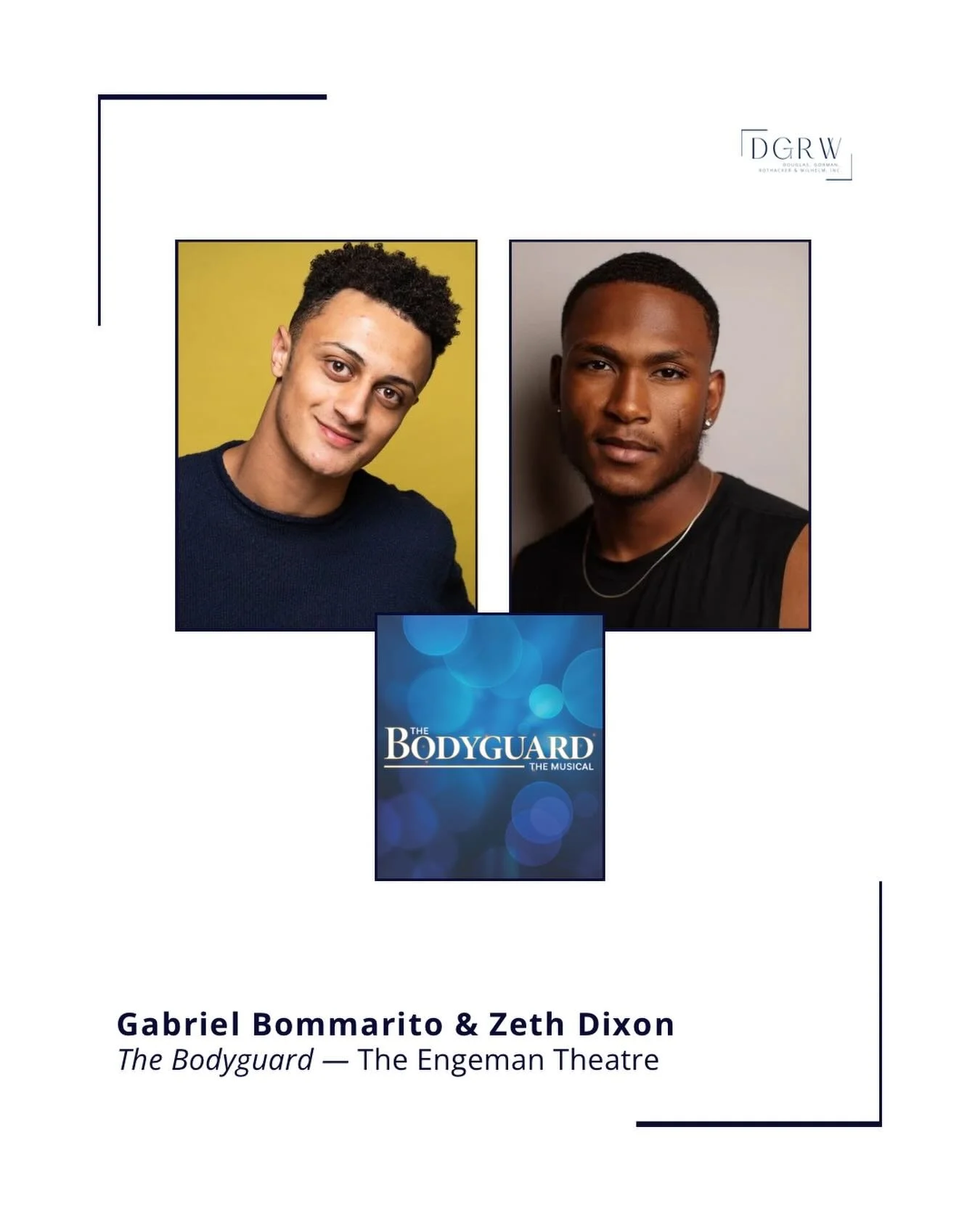 Wishing a Happy Opening to @gabrielbommarito &amp; @zethdixon in THE BODYGUARD! ⭐️