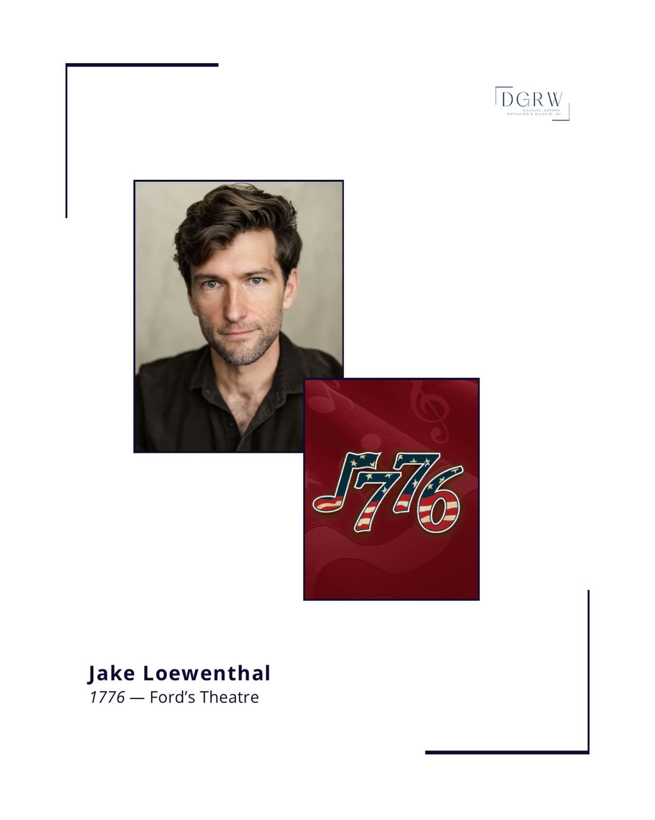 Congratulations to @jake_loew on opening 1776 at @fordstheatre! ⭐️