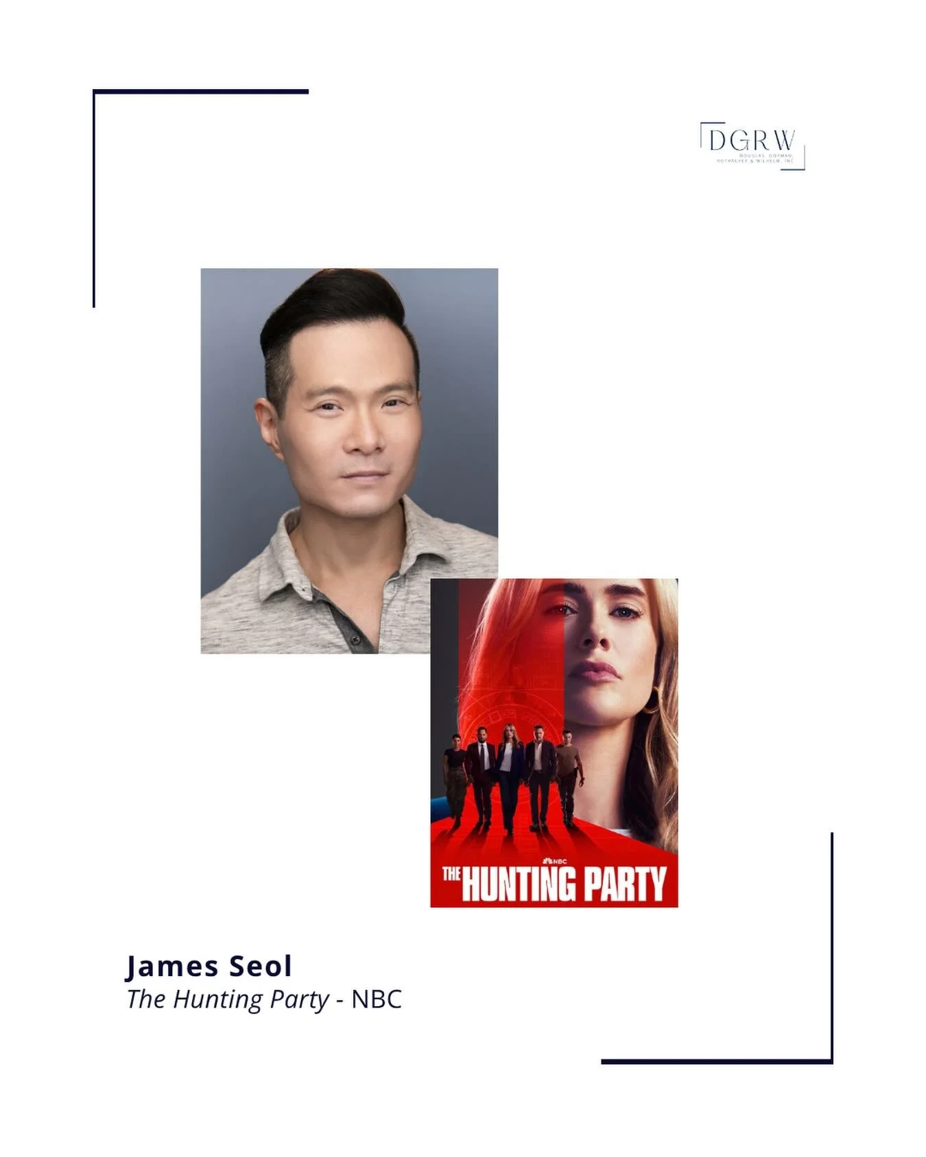 Catch @jamesseol in tonight&rsquo;s new episode of THE HUNTING PARTY on @nbc! ⭐️