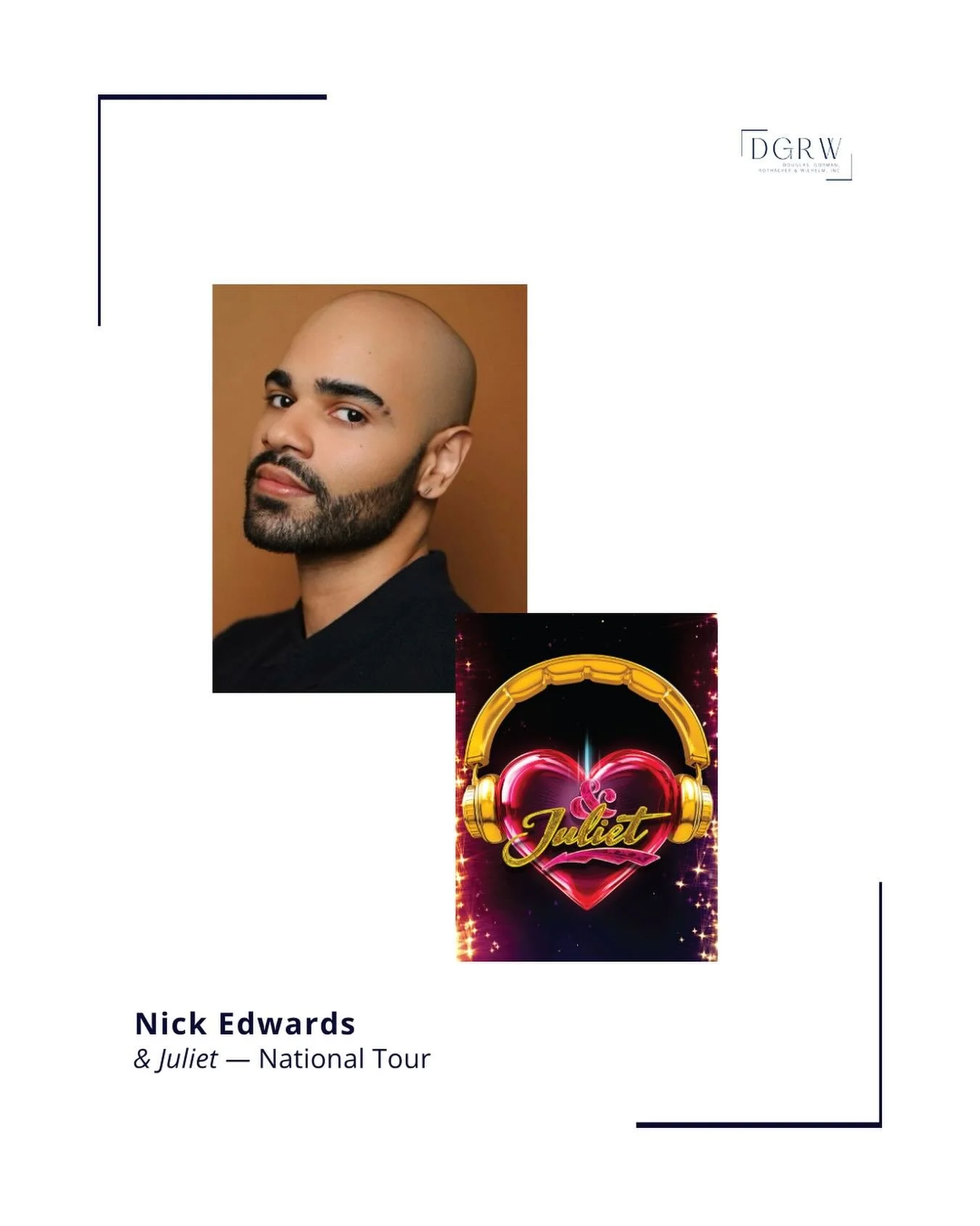 @nickedwardsnyc is Lance in the National Tour of @andjulietbway beginning tonight! Congratulations, Nick! ⭐️
