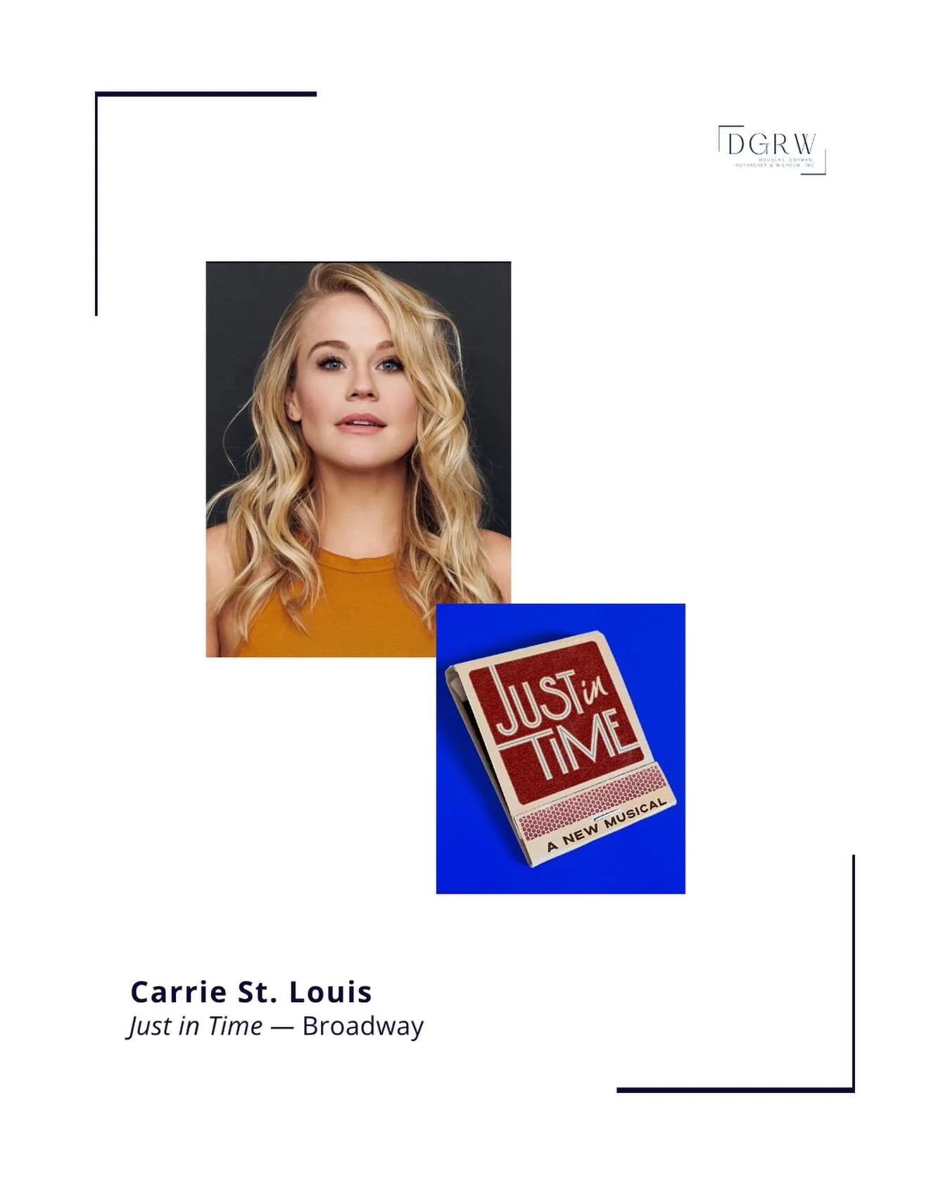 @carriestlouis stars as Sandra Dee in @justintimebway - beginning tonight! Congratulations, Carrie! ⭐️