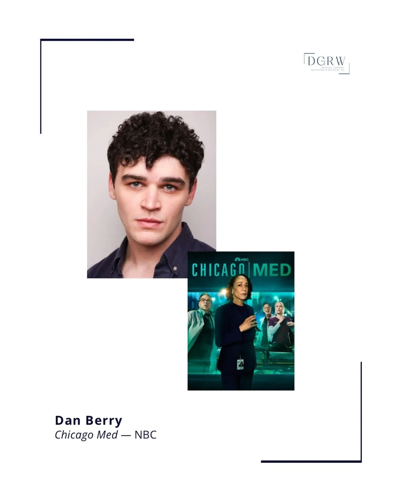 @danberry.j Guest Stars on tonight&rsquo;s new episode of @nbcchicagomed - don&rsquo;t miss it! ⭐️