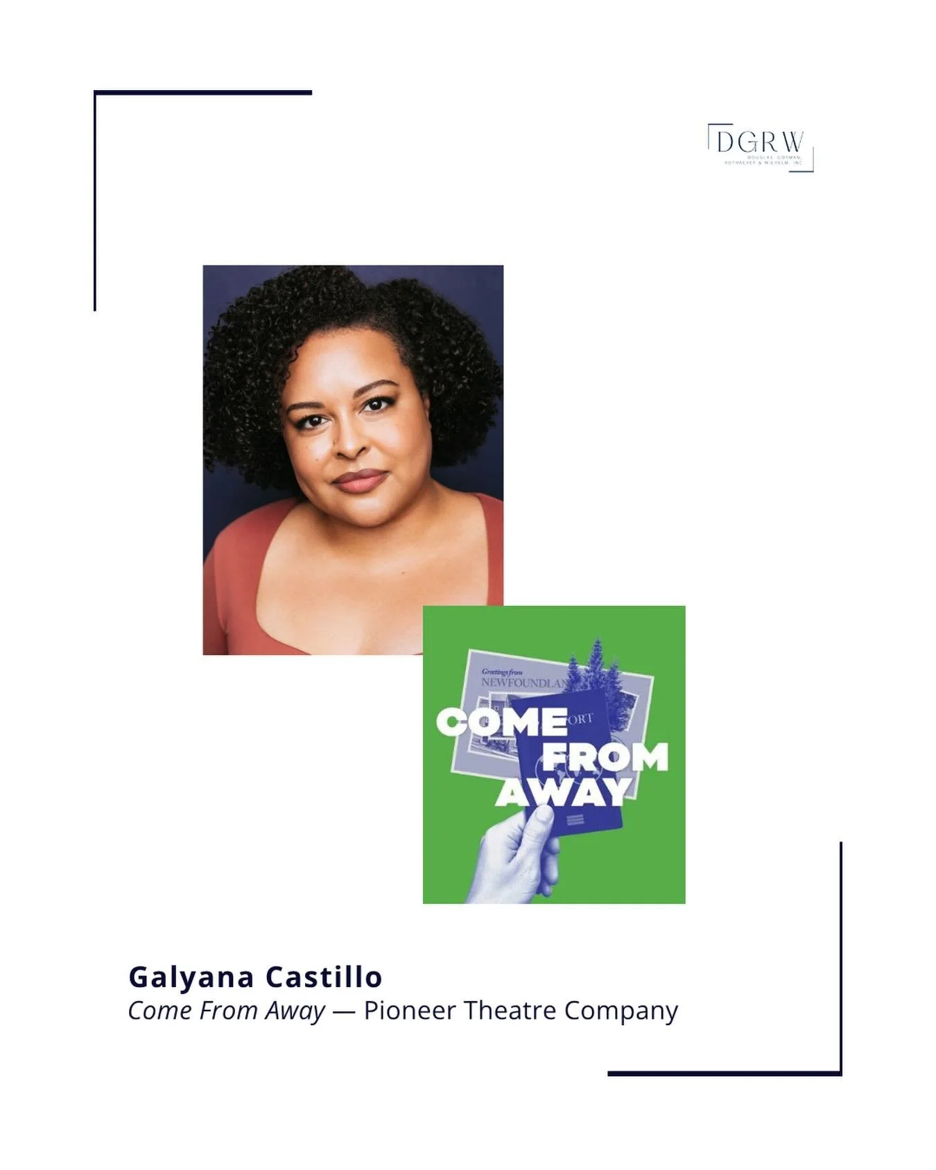 Happy Opening Night to @galygee in COME FROM AWAY at @pioneertheatre! ⭐️