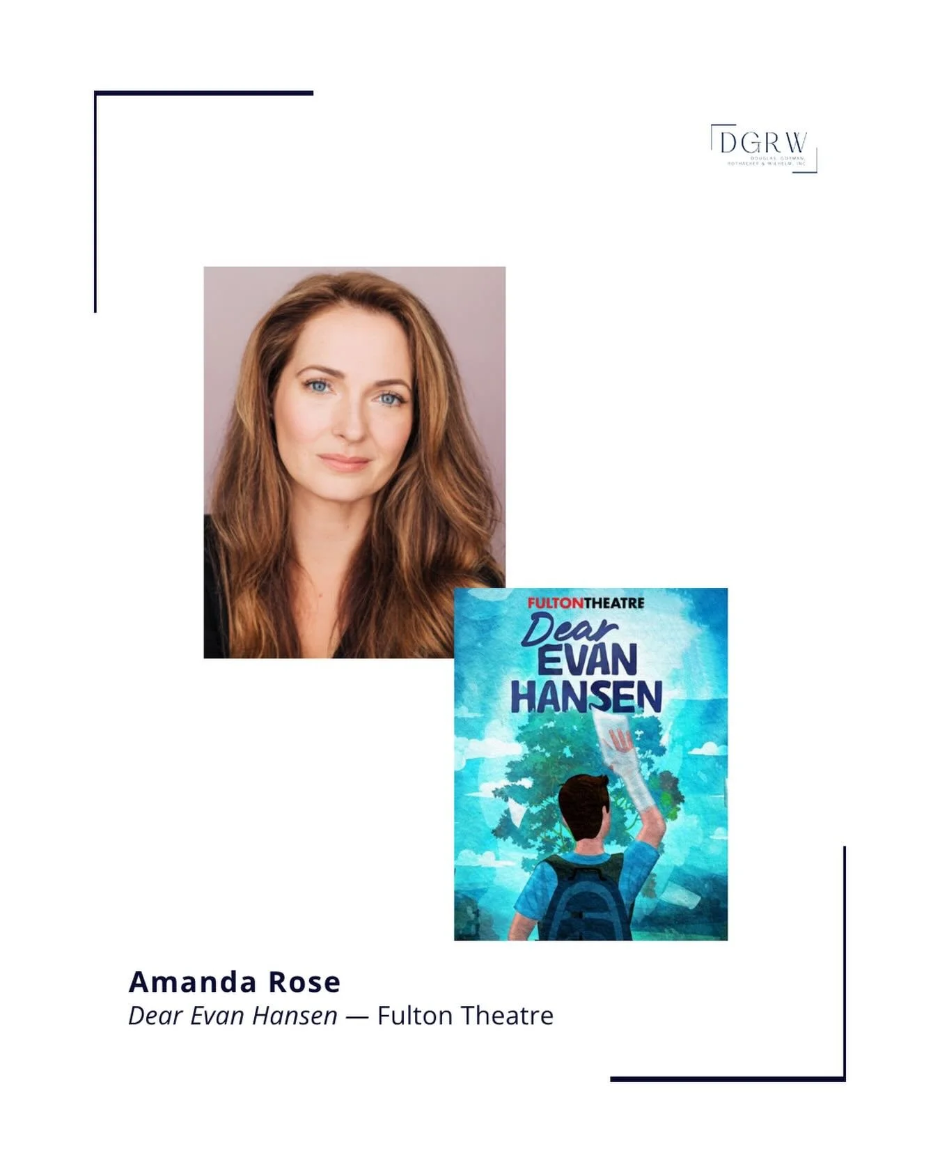 @amandarose_nyc opens DEAR EVAN HANSEN tonight at @fultontheatre! ⭐️